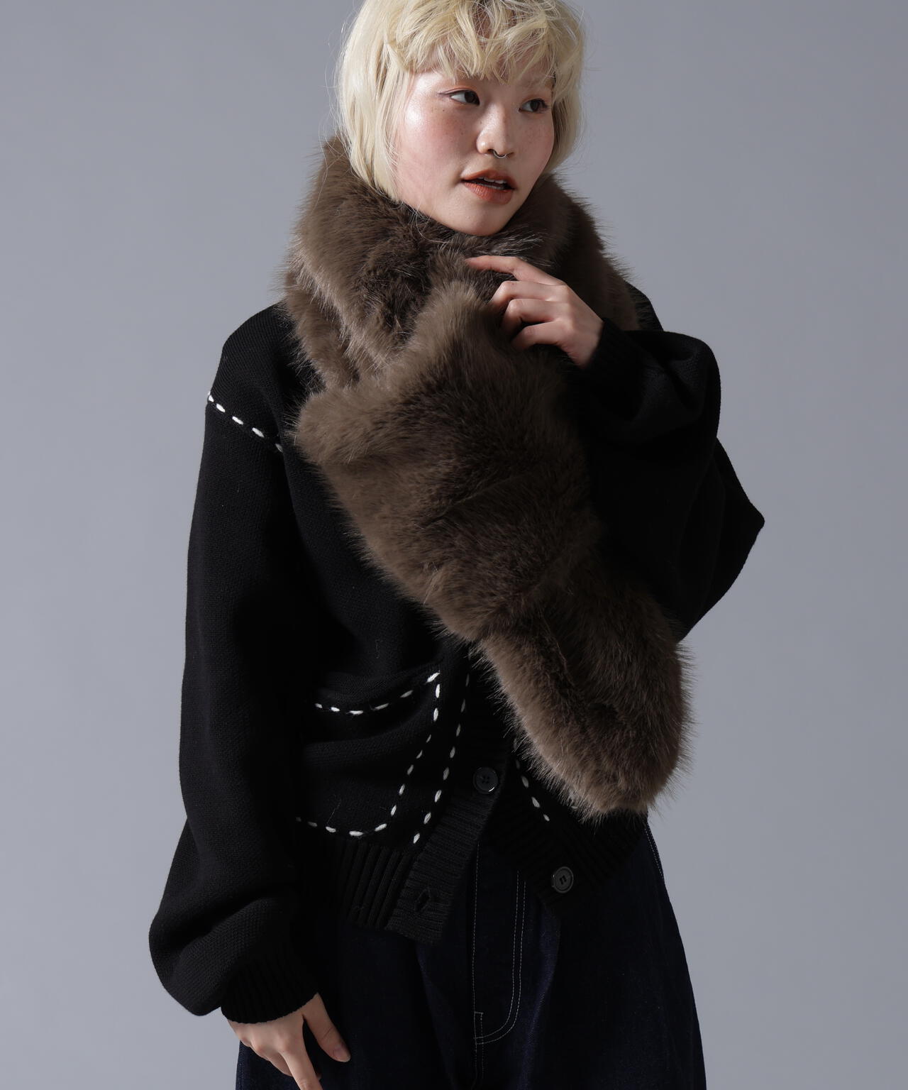 B omnivore/ビーオムニボー  ECOFUR MUFFLER