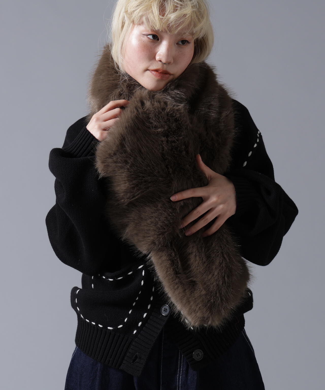 B omnivore/ビーオムニボー  ECOFUR MUFFLER