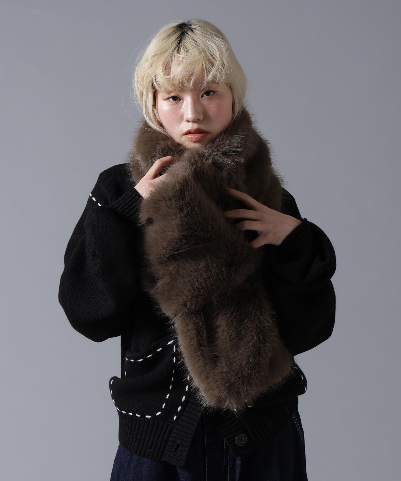 B omnivore/ビーオムニボー  ECOFUR MUFFLER