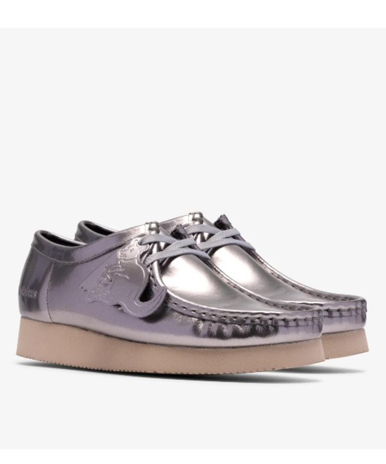CLARKS/クラークス　Wallabee. 2604 レディースワラビー2604 （シルバーパテント）