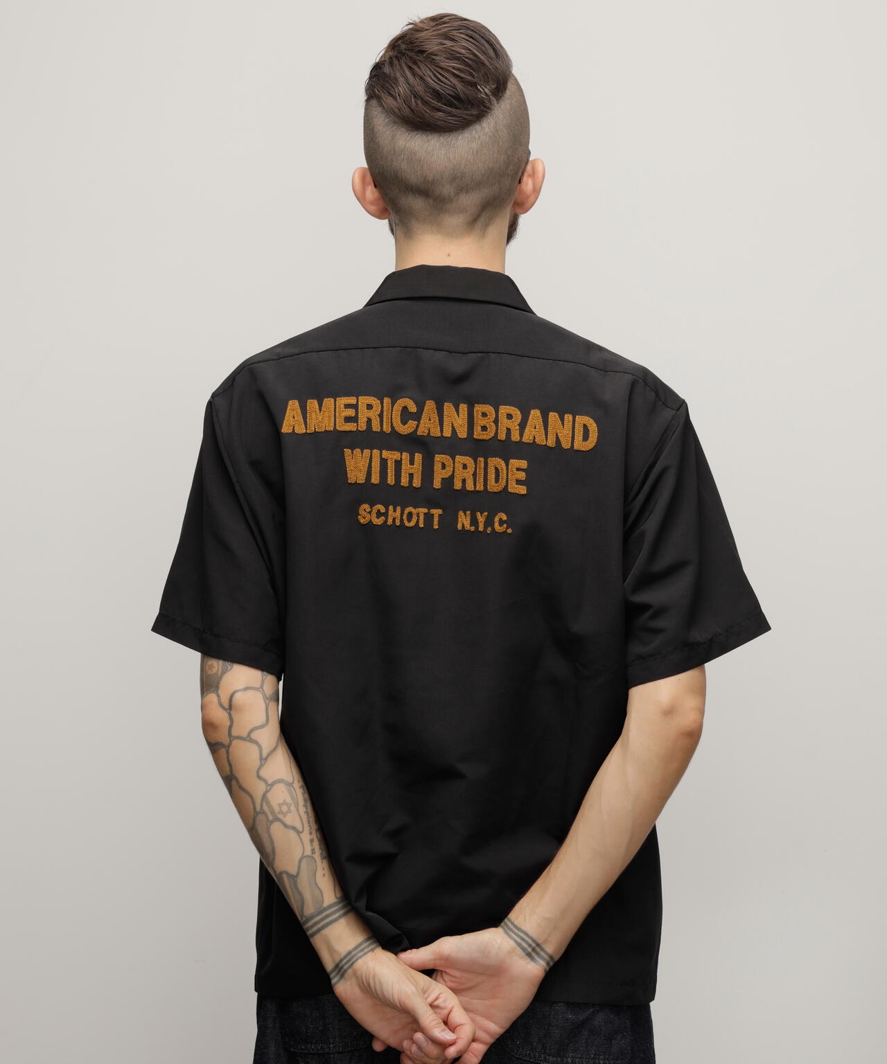TC WORK SHIRT"AMERICAN BRAND WITH PRIDE EMB"/刺繍ワークシャツ