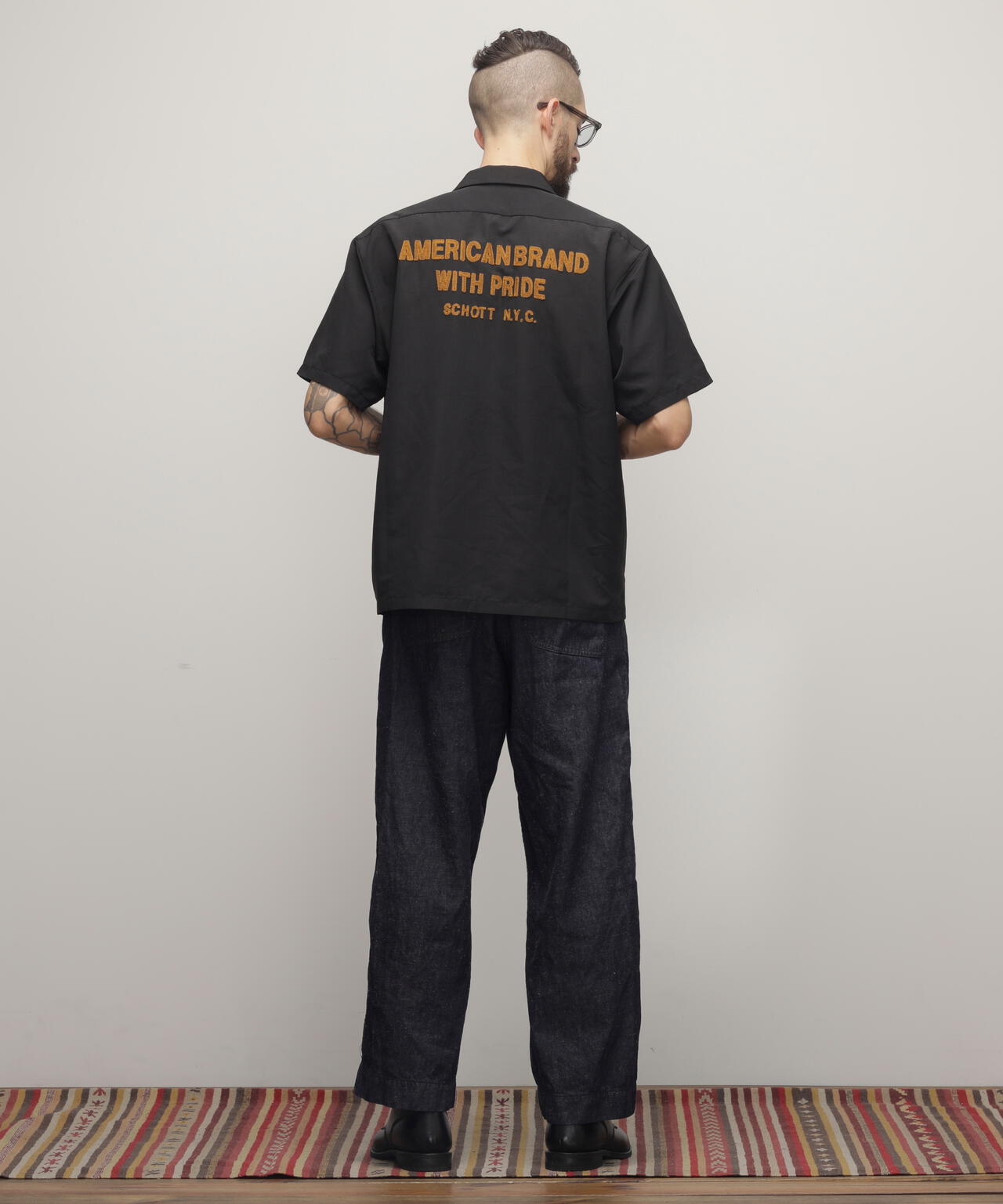 TC WORK SHIRT"AMERICAN BRAND WITH PRIDE EMB"/刺繍ワークシャツ