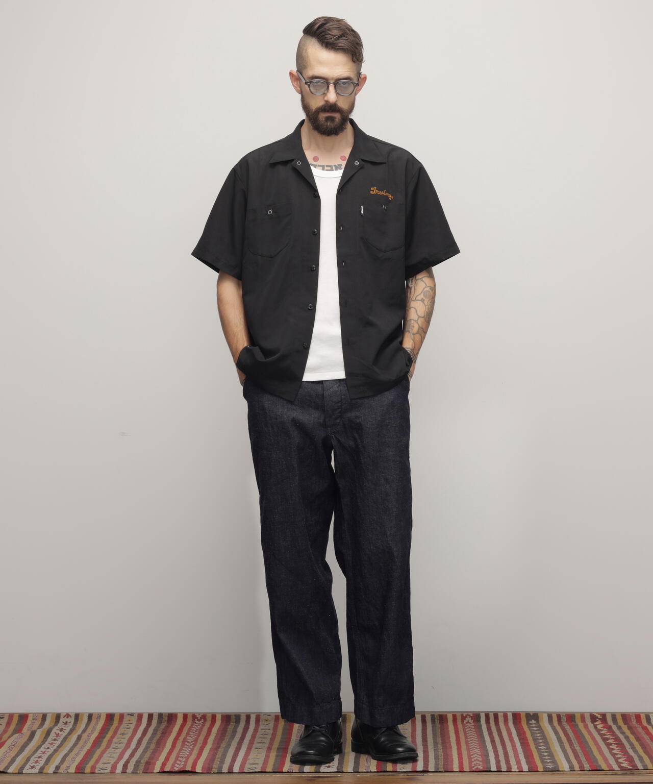 TC WORK SHIRT"AMERICAN BRAND WITH PRIDE EMB"/刺繍ワークシャツ