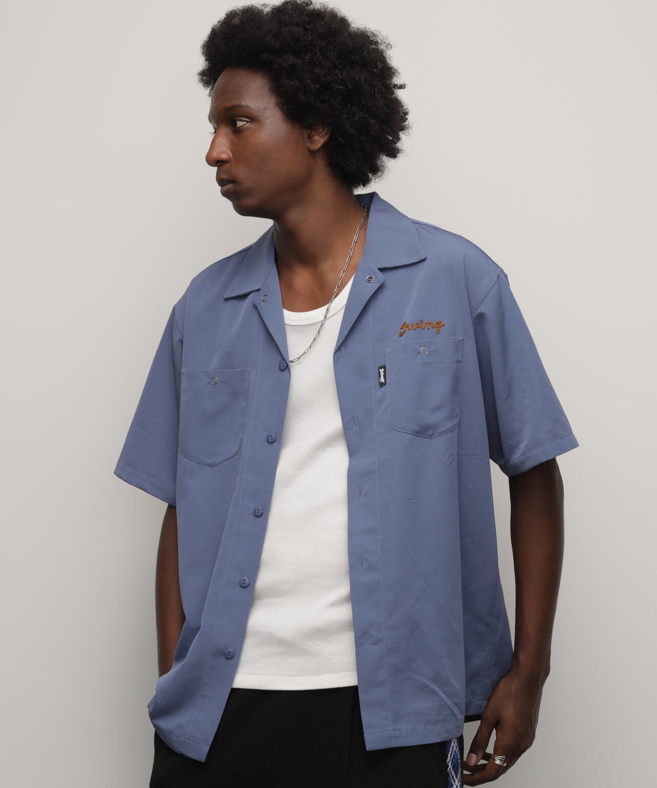 TC WORK SHIRT"AMERICAN BRAND WITH PRIDE EMB"/刺繍ワークシャツ