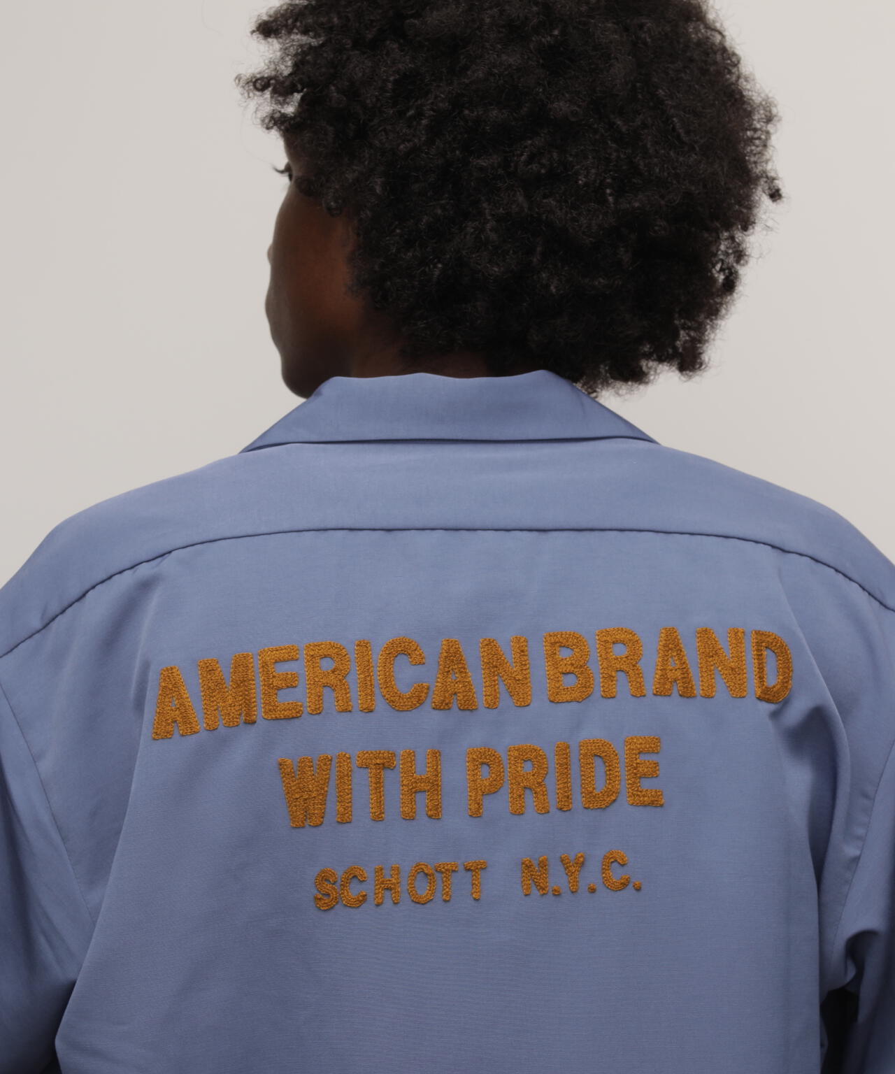 TC WORK SHIRT"AMERICAN BRAND WITH PRIDE EMB"/刺繍ワークシャツ