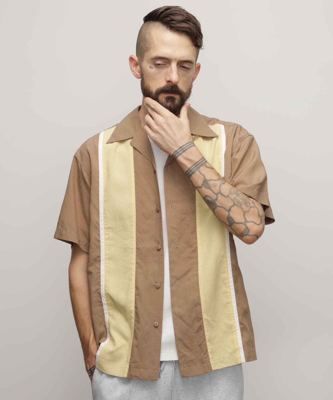 LYOCELL SHIRT "50's 2TONE"/リヨセルシャツ "50's 2トーン"