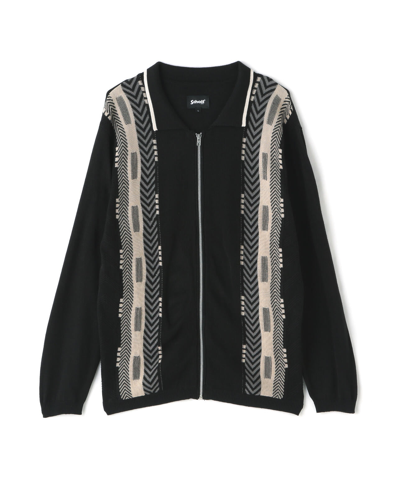 LS ZIP KNIT CARDIGAN/ジップ ニット カーディガン