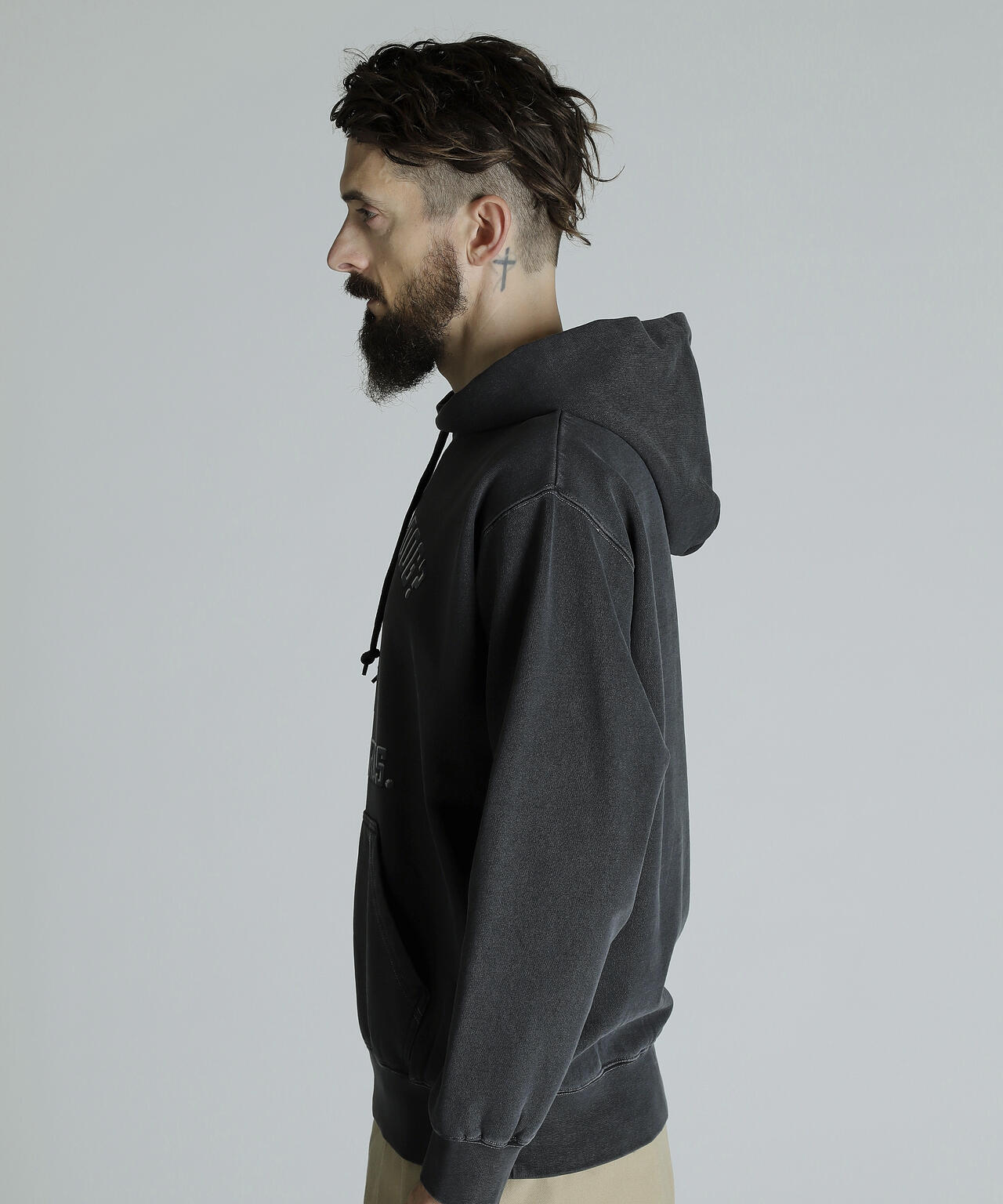 HOODED SWEAT FLOCKY CHILL ROTTWEILER/フロッキー チルロットワイラー パーカー