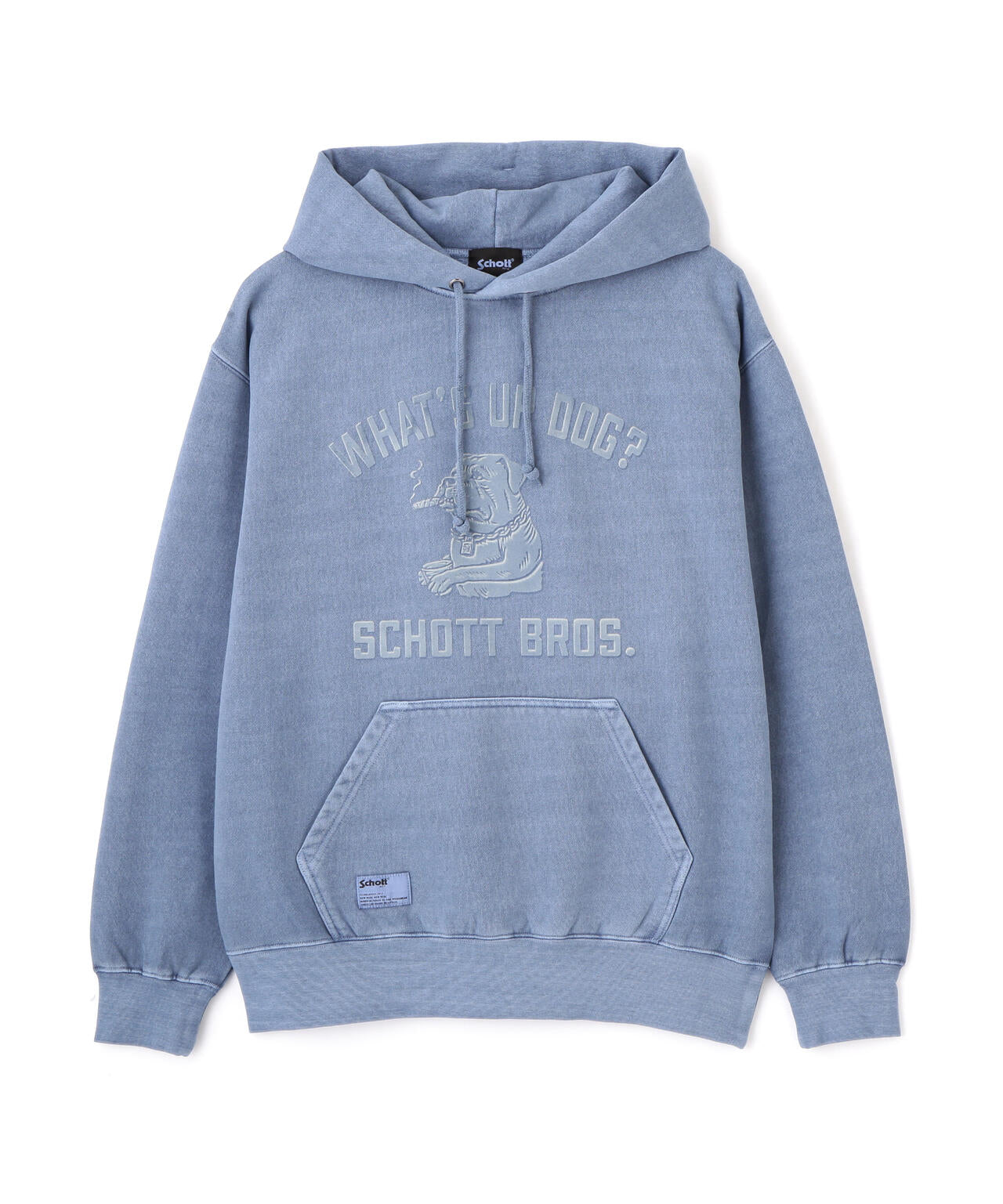 HOODED SWEAT FLOCKY CHILL ROTTWEILER/フロッキー チルロットワイラー パーカー