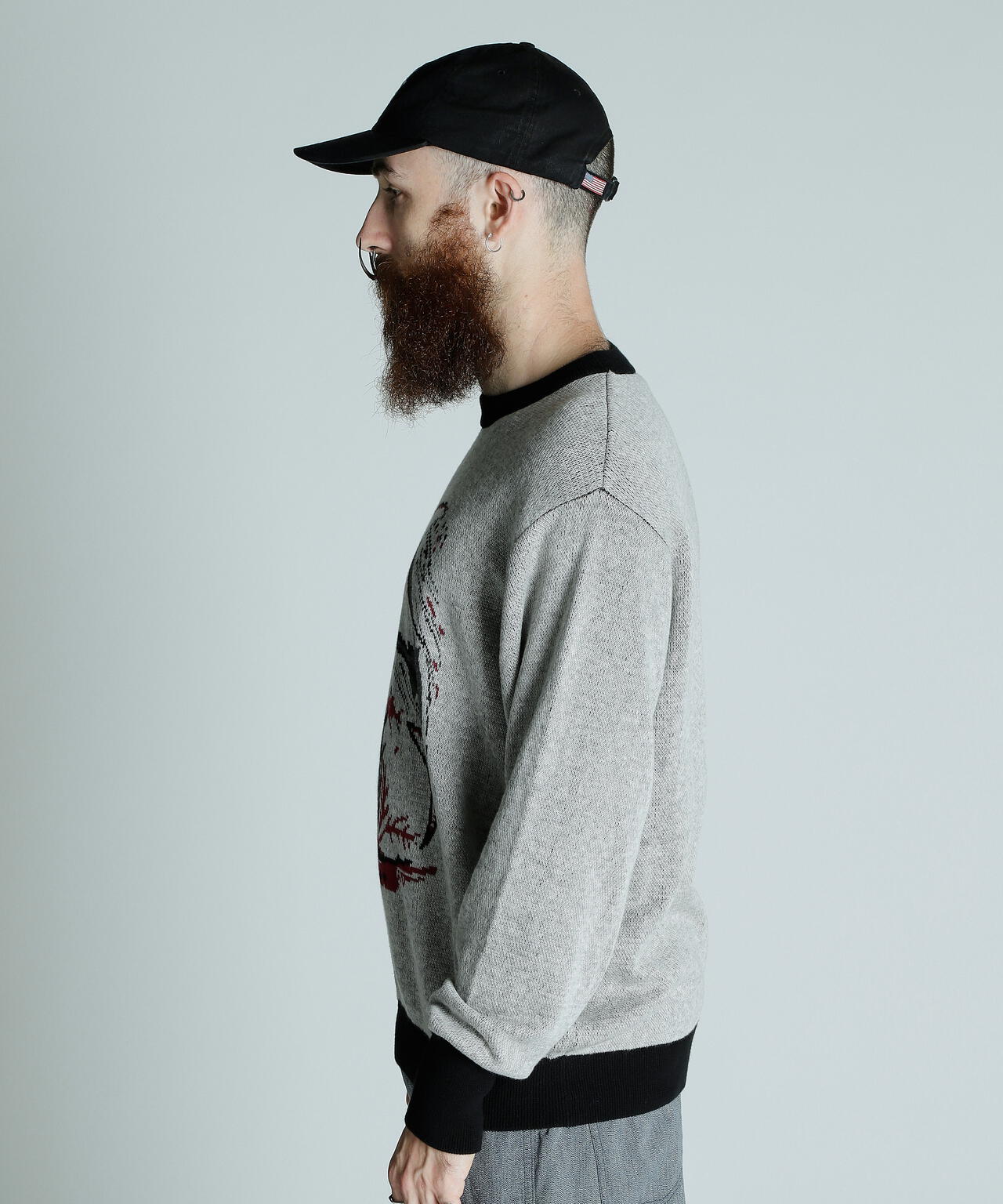 50S OVER SIZE KNIT SHARK/50's オーバーサイズニット シャーク