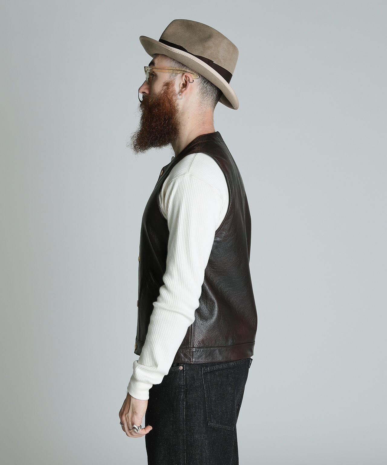 BUFFALOW LEATHER VEST/バッファロー レザーベスト