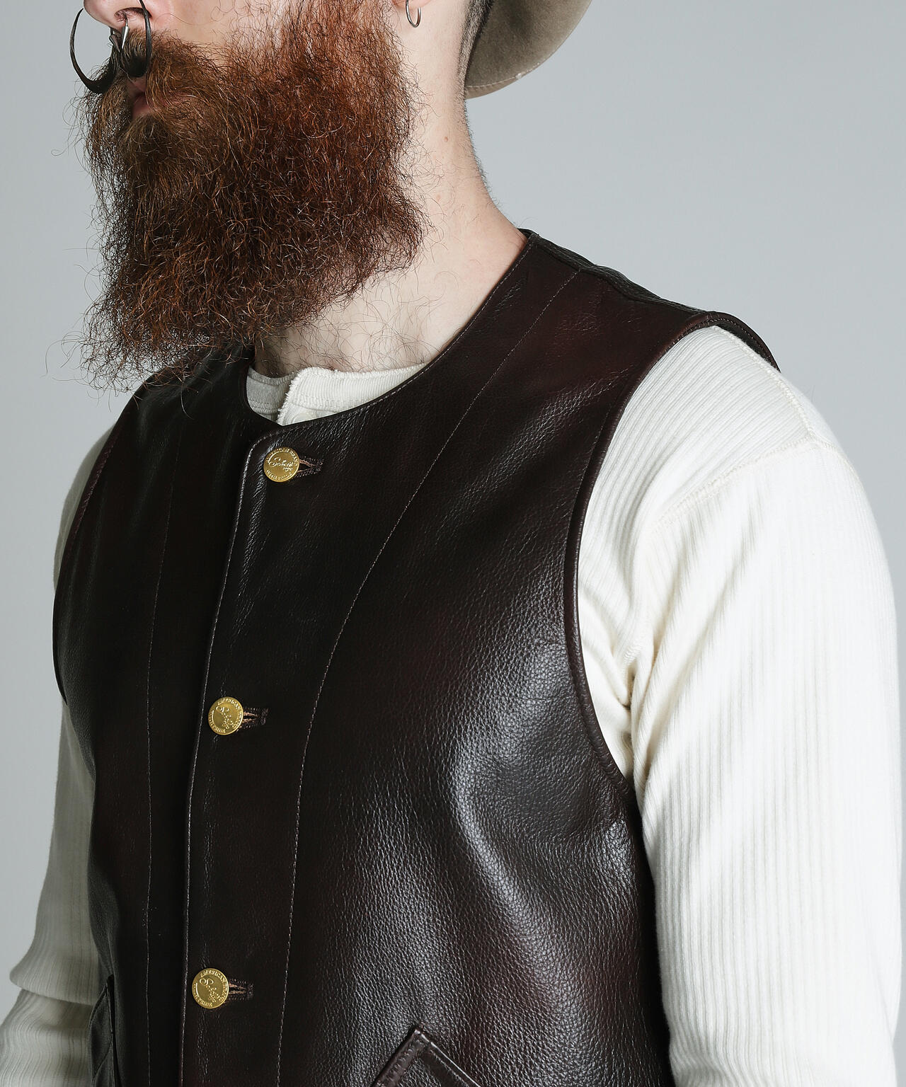 BUFFALOW LEATHER VEST/バッファロー レザーベスト