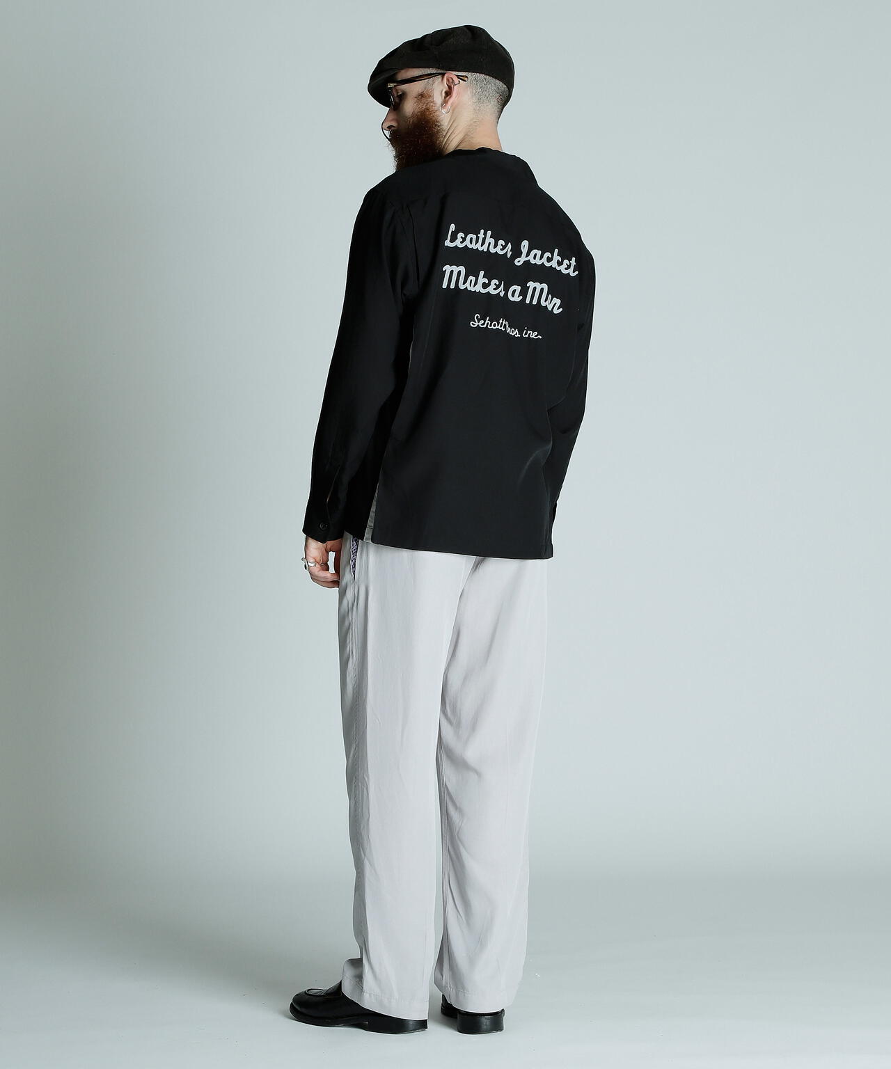 BOWLING SHIRT'LEATHER JACKET MAKES A MAN/ボーリングシャツ レザージャケット メイクス ア マン