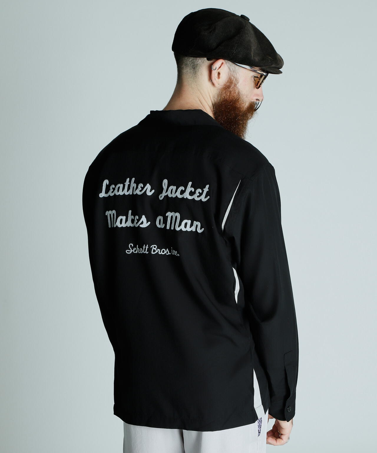 BOWLING SHIRT'LEATHER JACKET MAKES A MAN/ボーリングシャツ レザージャケット メイクス ア マン