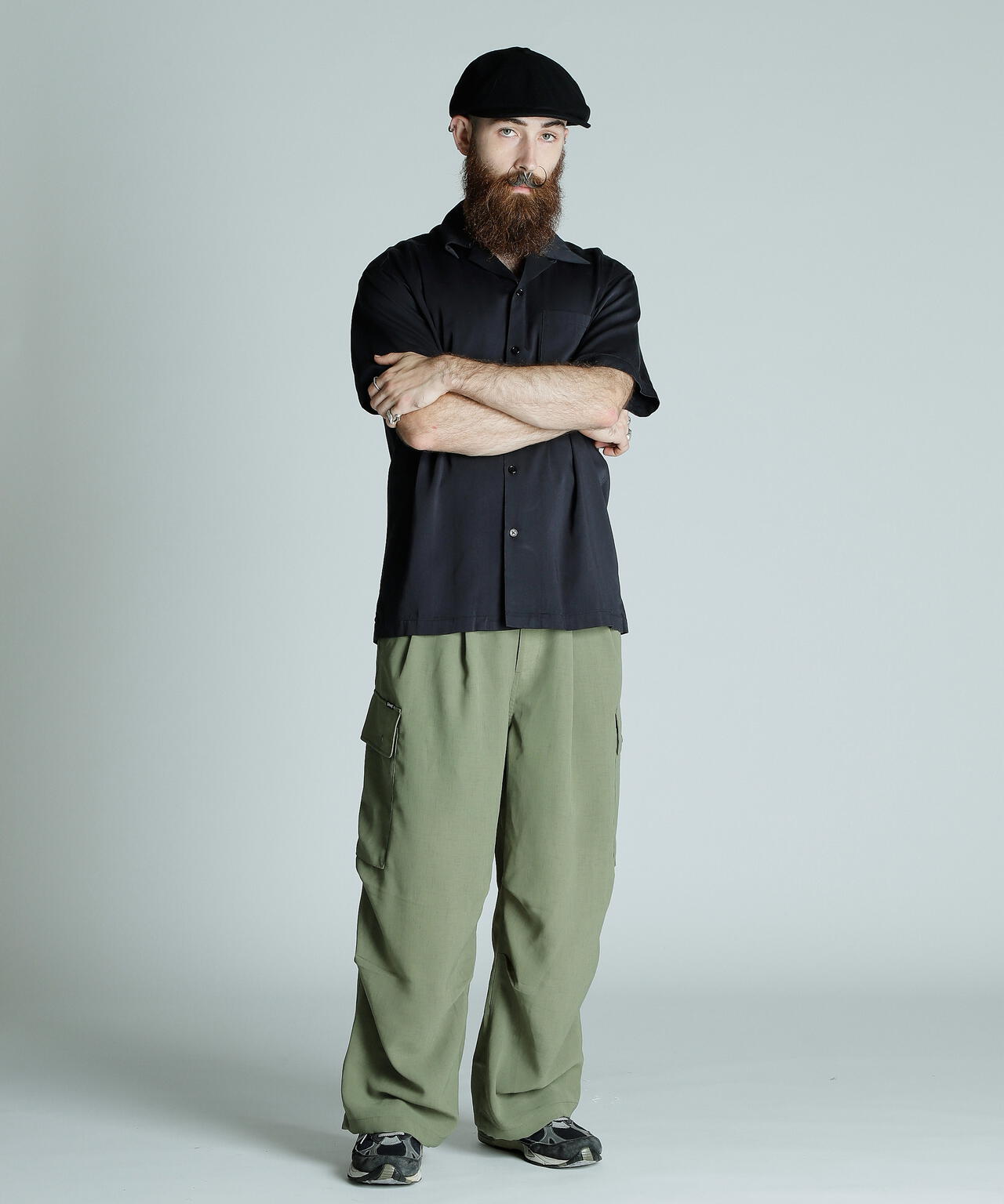 CR PLAIN SHIRT/コットン レーヨン プレーンシャツ