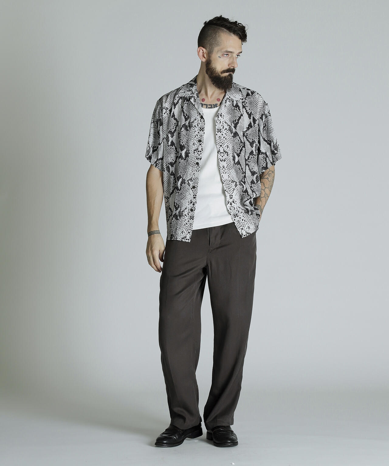 RAYON SHIRT PYTHON/レーヨンシャツ パイソン