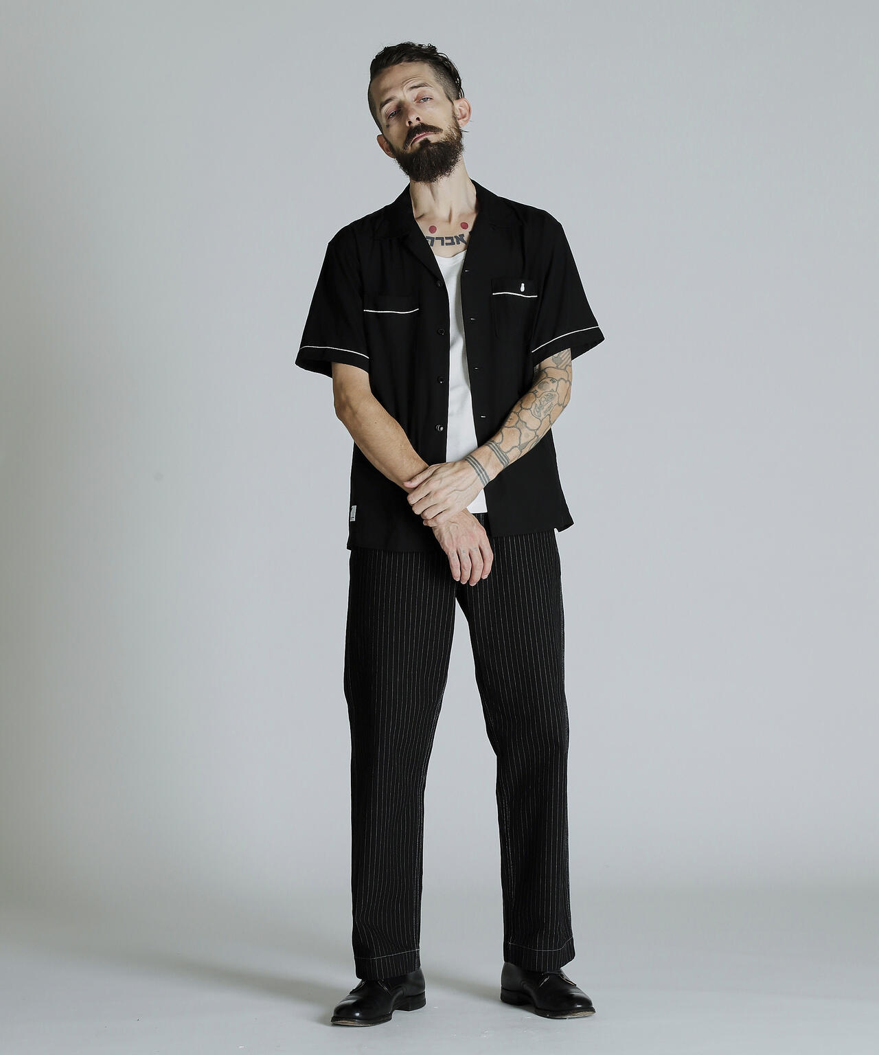 BOWLING SS SHIRT'LEATHER JACKET MAKES A MAN/ボーリングSSシャツ