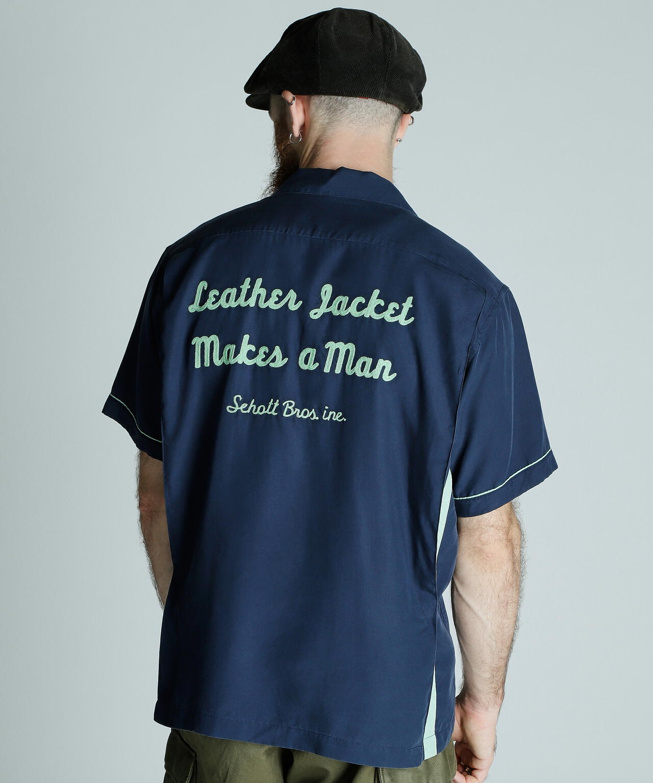 BOWLING SS SHIRT'LEATHER JACKET MAKES A MAN/ボーリングSSシャツ