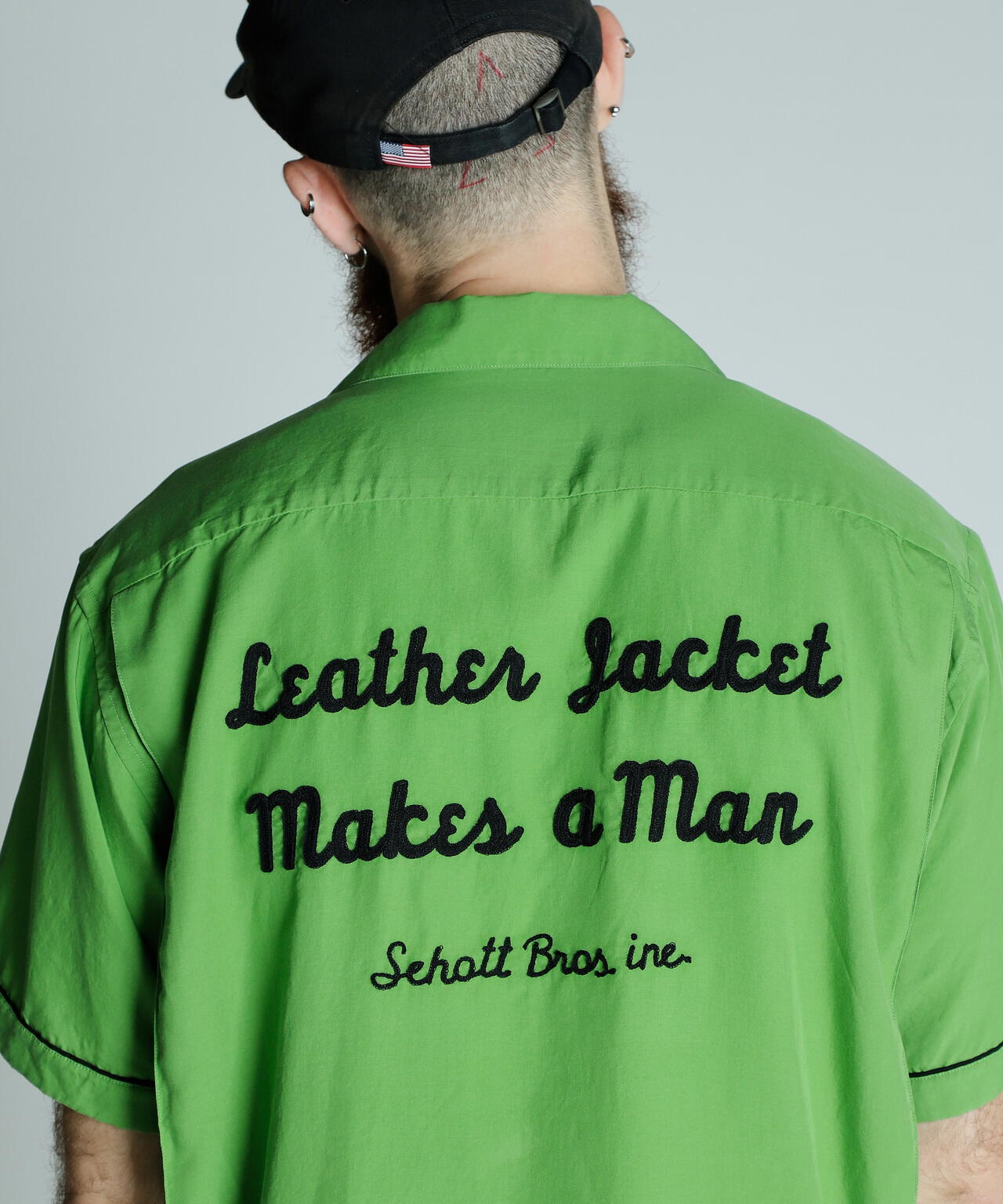 BOWLING SS SHIRT'LEATHER JACKET MAKES A MAN/ボーリングSSシャツ