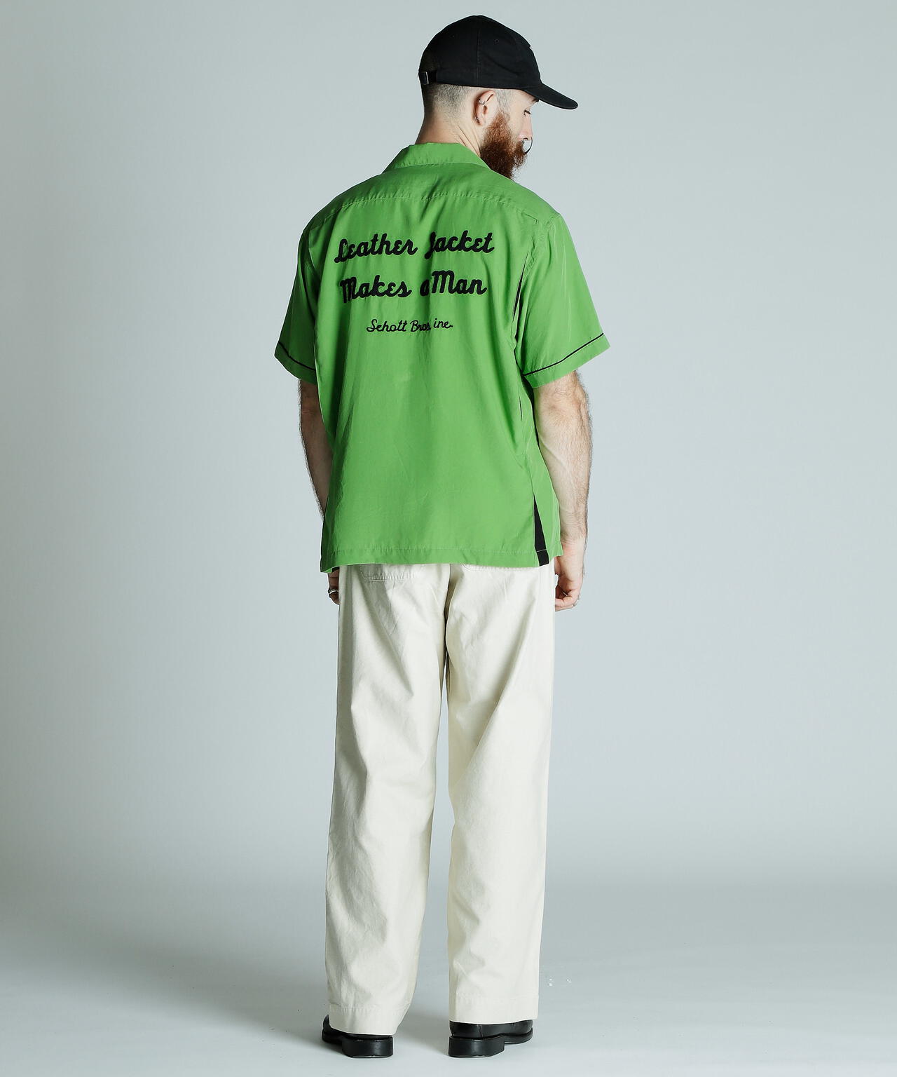 BOWLING SS SHIRT'LEATHER JACKET MAKES A MAN/ボーリングSSシャツ