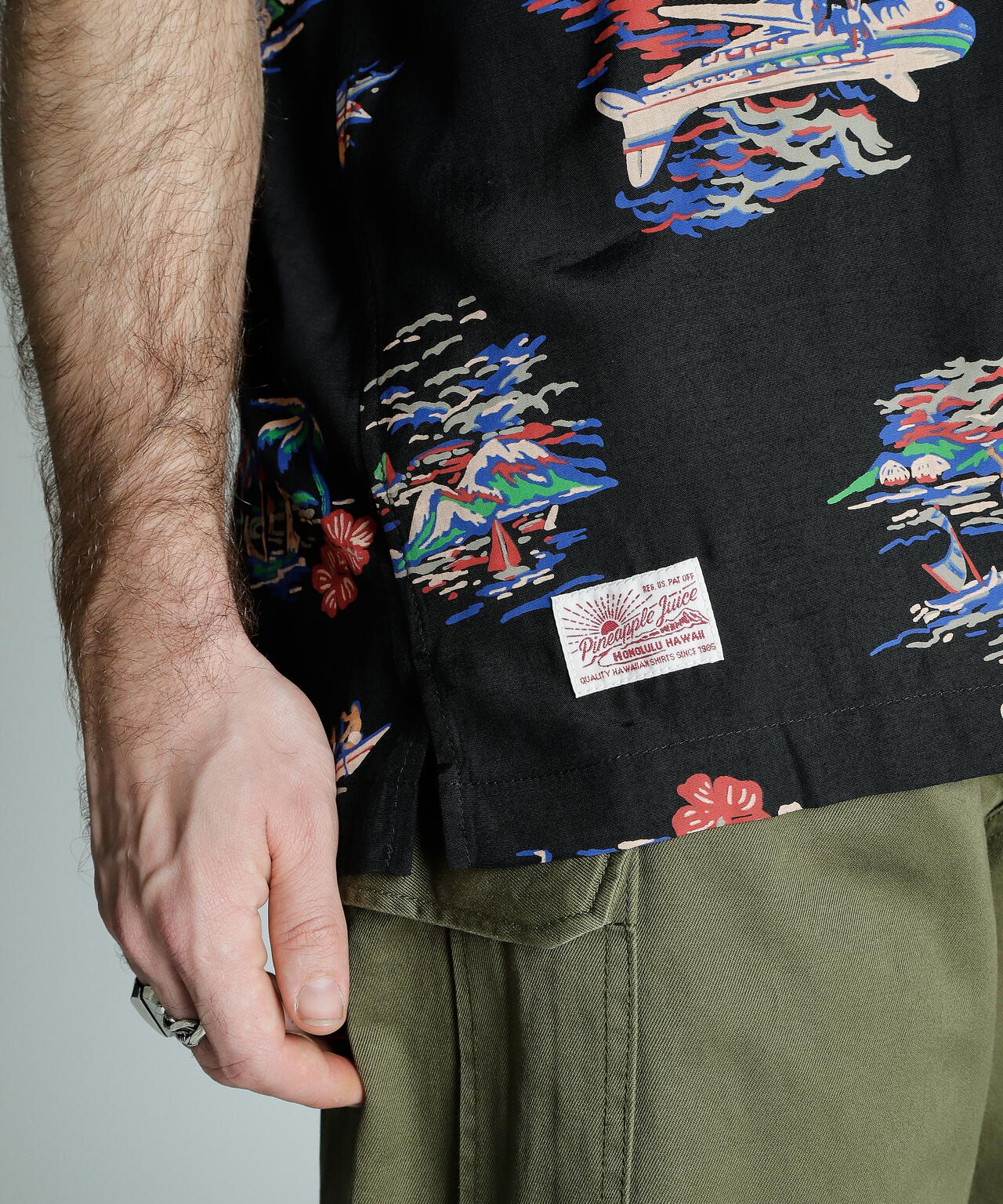×PJ/×パイナップルジュース/RAYON SHIRT ALOHALAND/レーヨンシャツ アロハランド