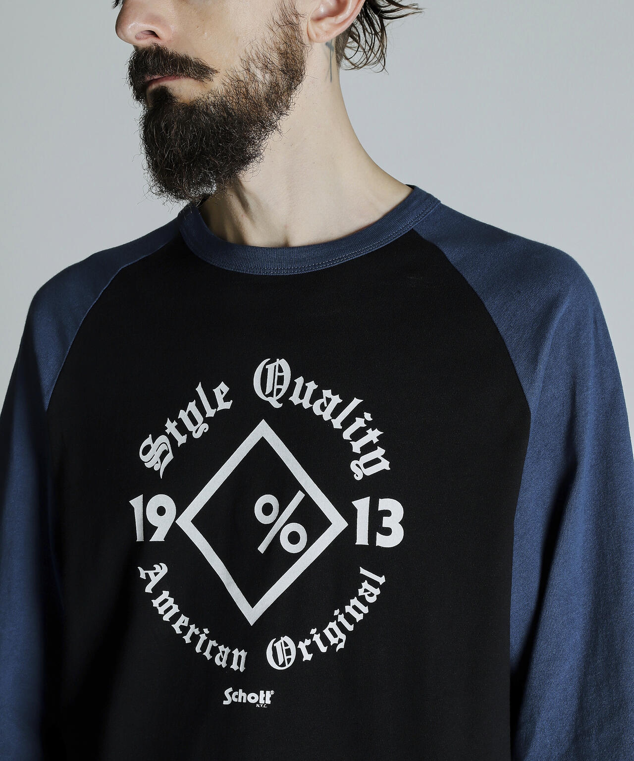 QS T-SHIRT DIAMOND/ラグラン Tシャツ ダイアモンド