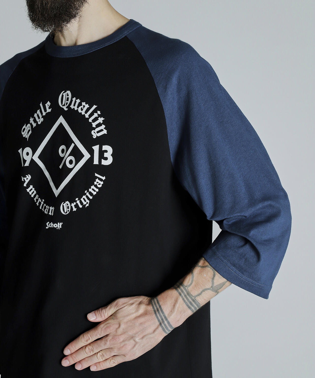 QS T-SHIRT DIAMOND/ラグラン Tシャツ ダイアモンド