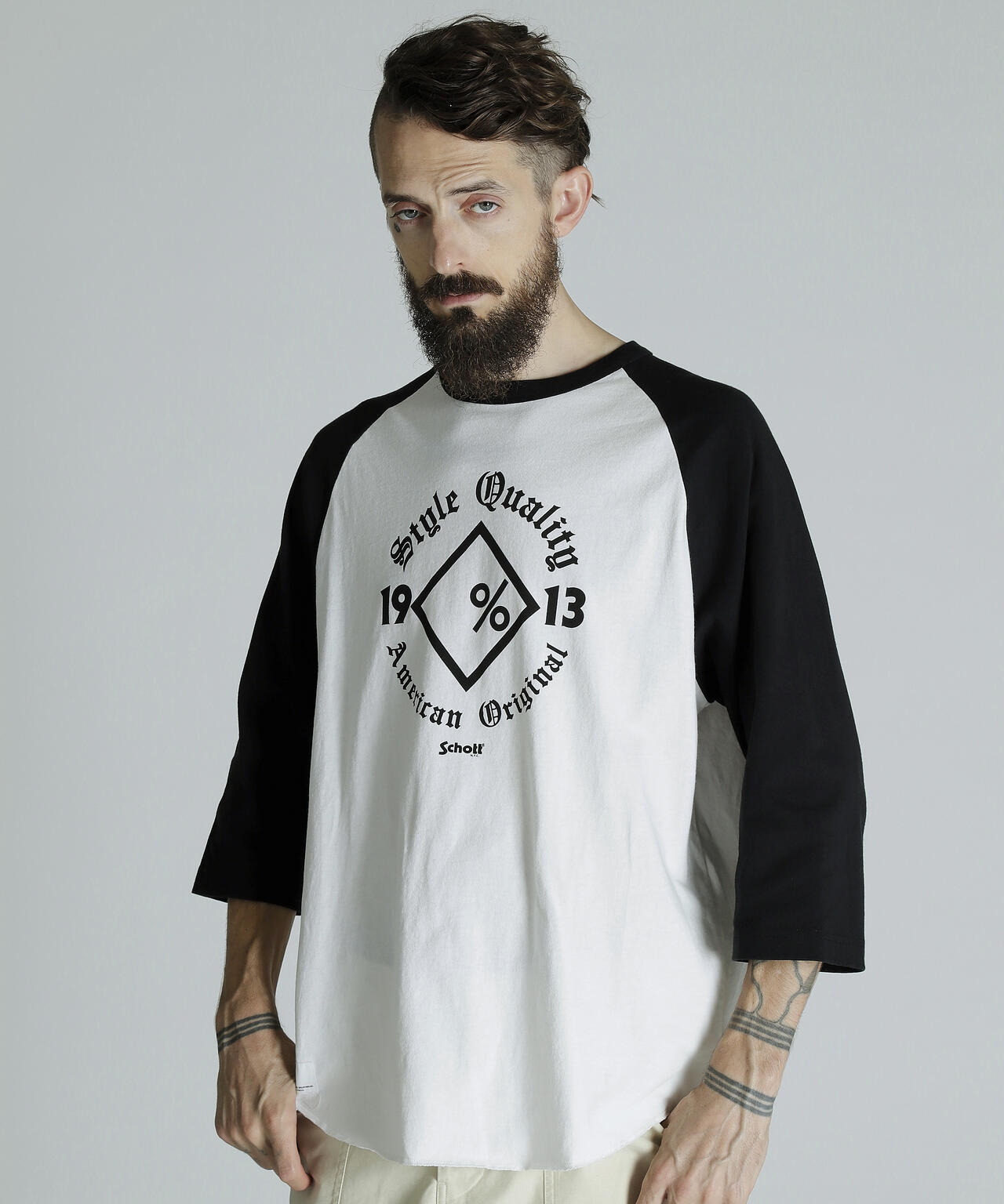 QS T-SHIRT DIAMOND/ラグラン Tシャツ ダイアモンド