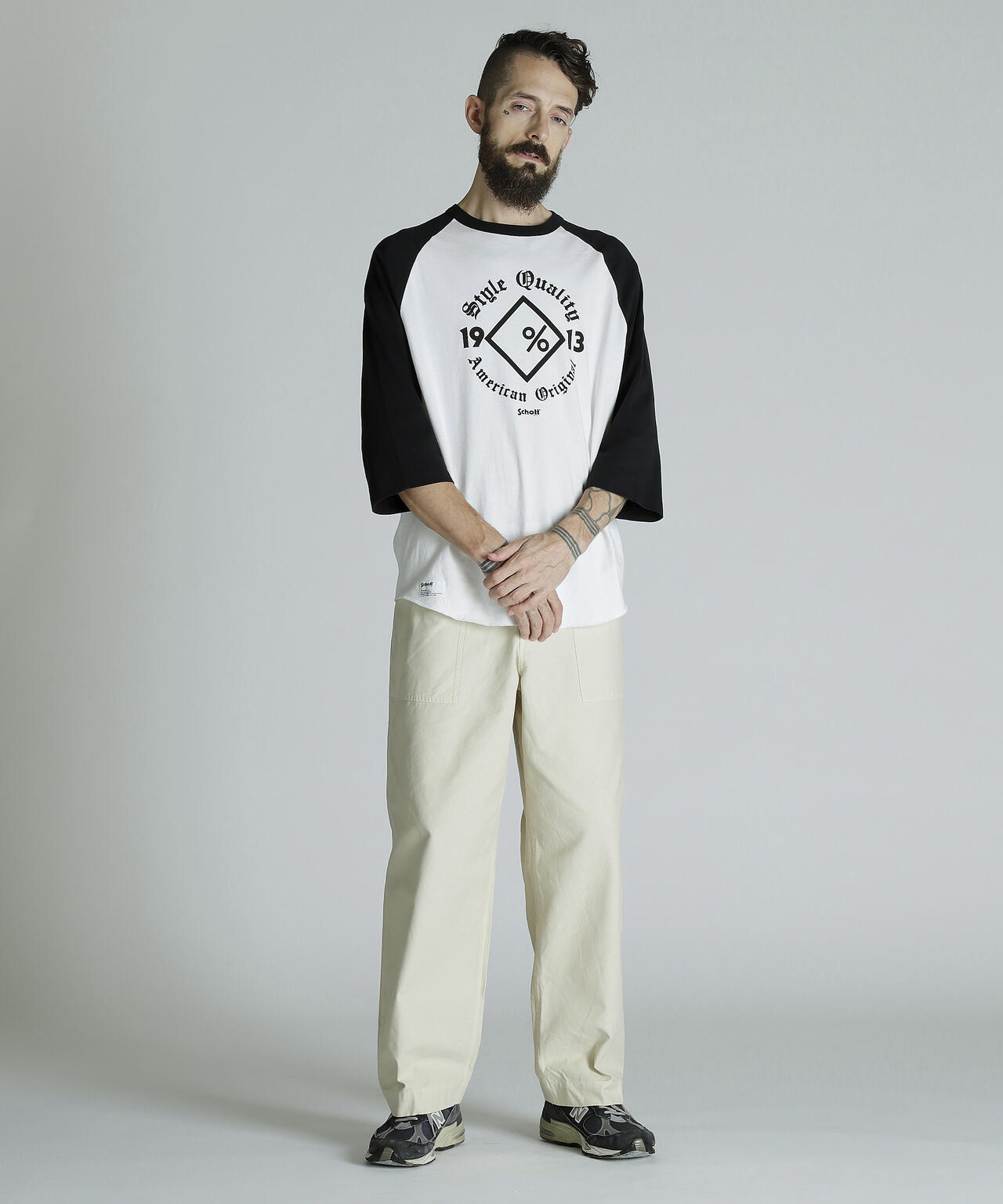 QS T-SHIRT DIAMOND/ラグラン Tシャツ ダイアモンド