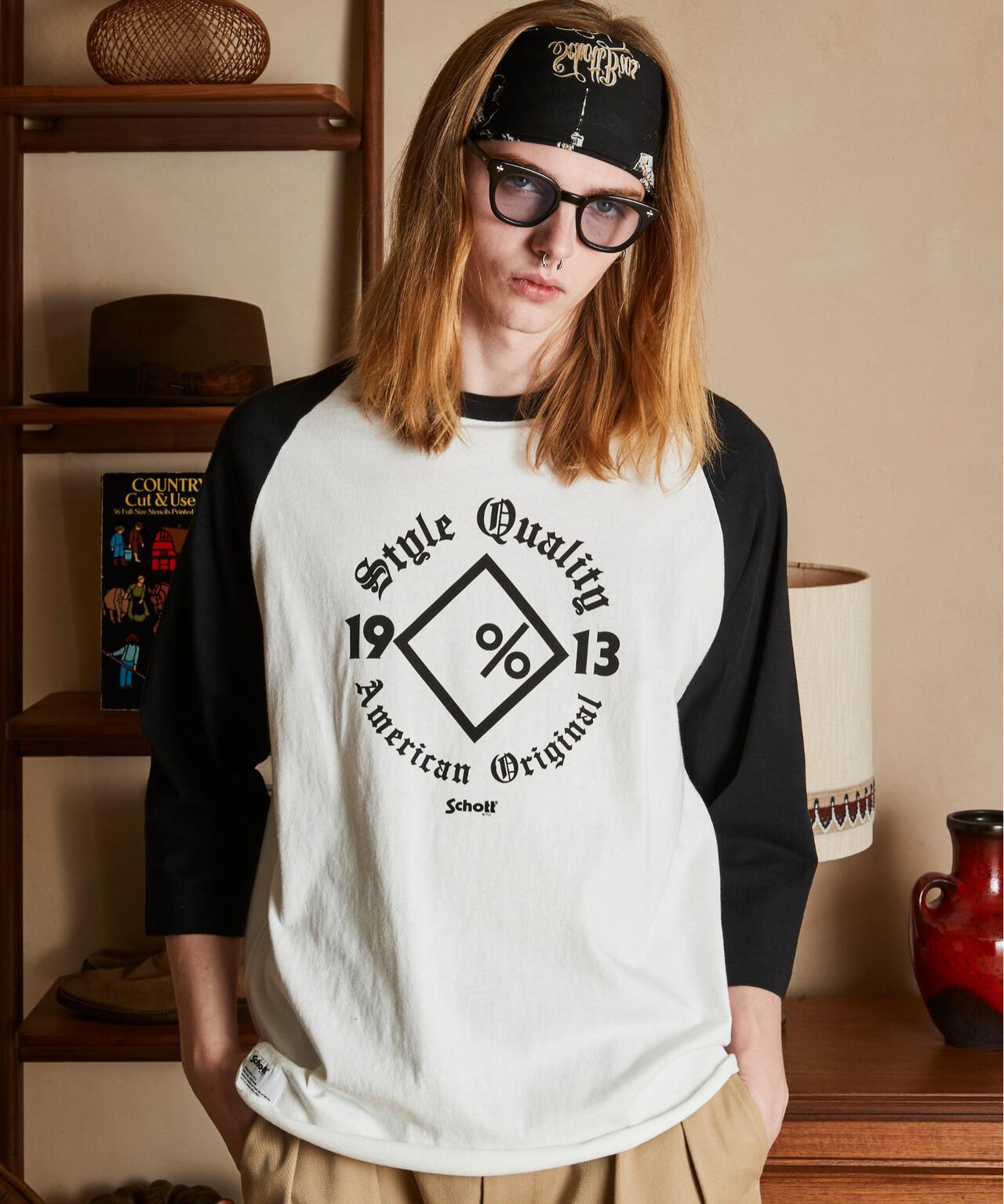 QS T-SHIRT DIAMOND/ラグラン Tシャツ ダイアモンド