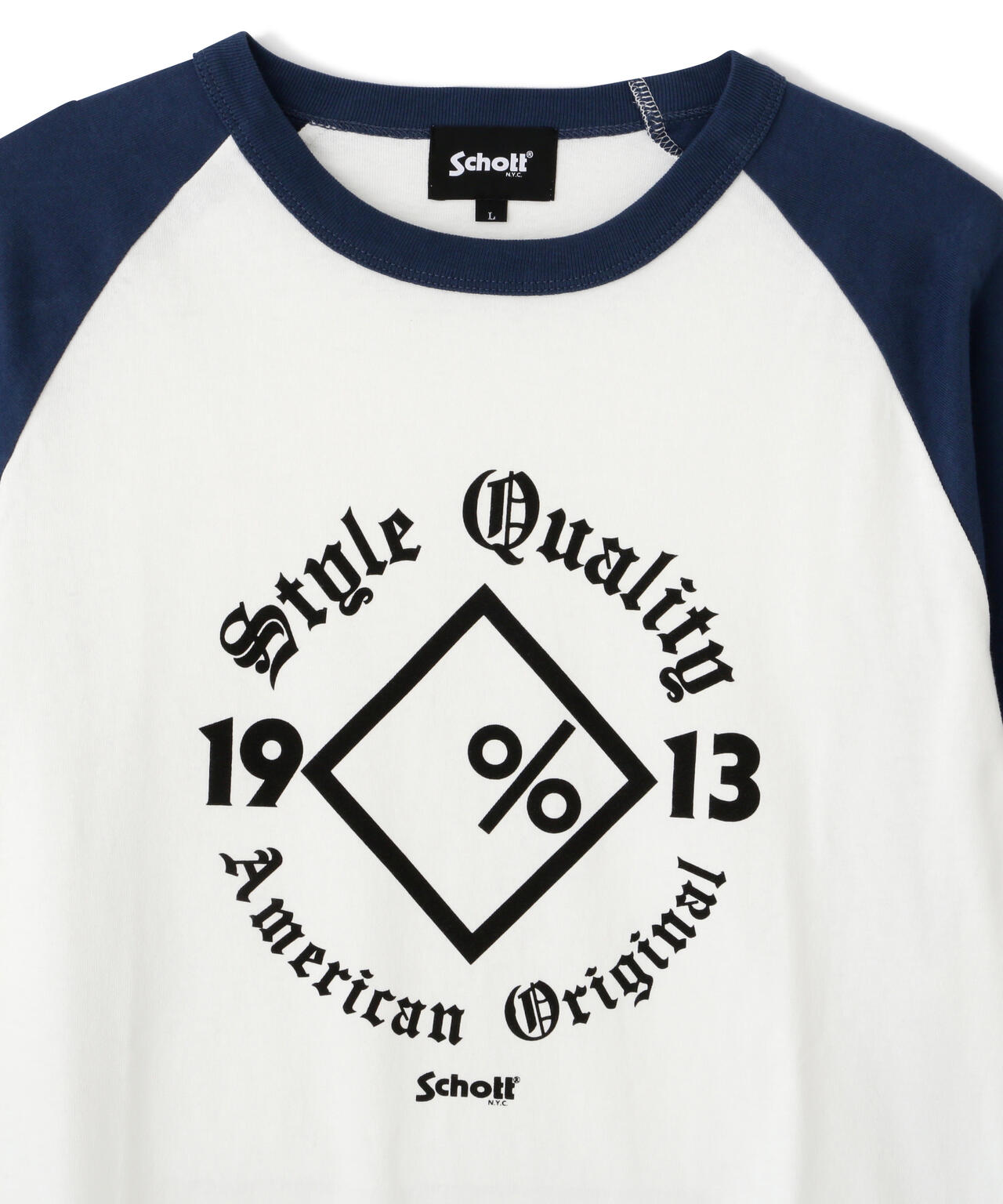 QS T-SHIRT DIAMOND/ラグラン Tシャツ ダイアモンド