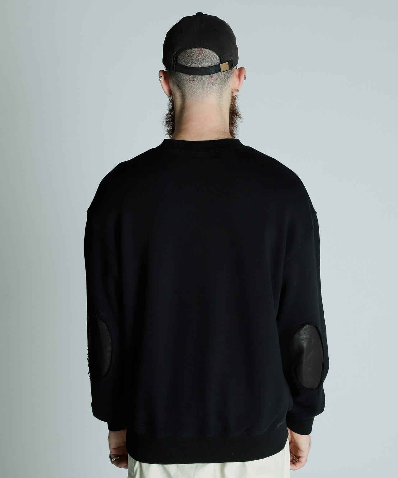 LEATHER ELBOW PATCH SWEAT/レザーエルボーパッチ スウェット