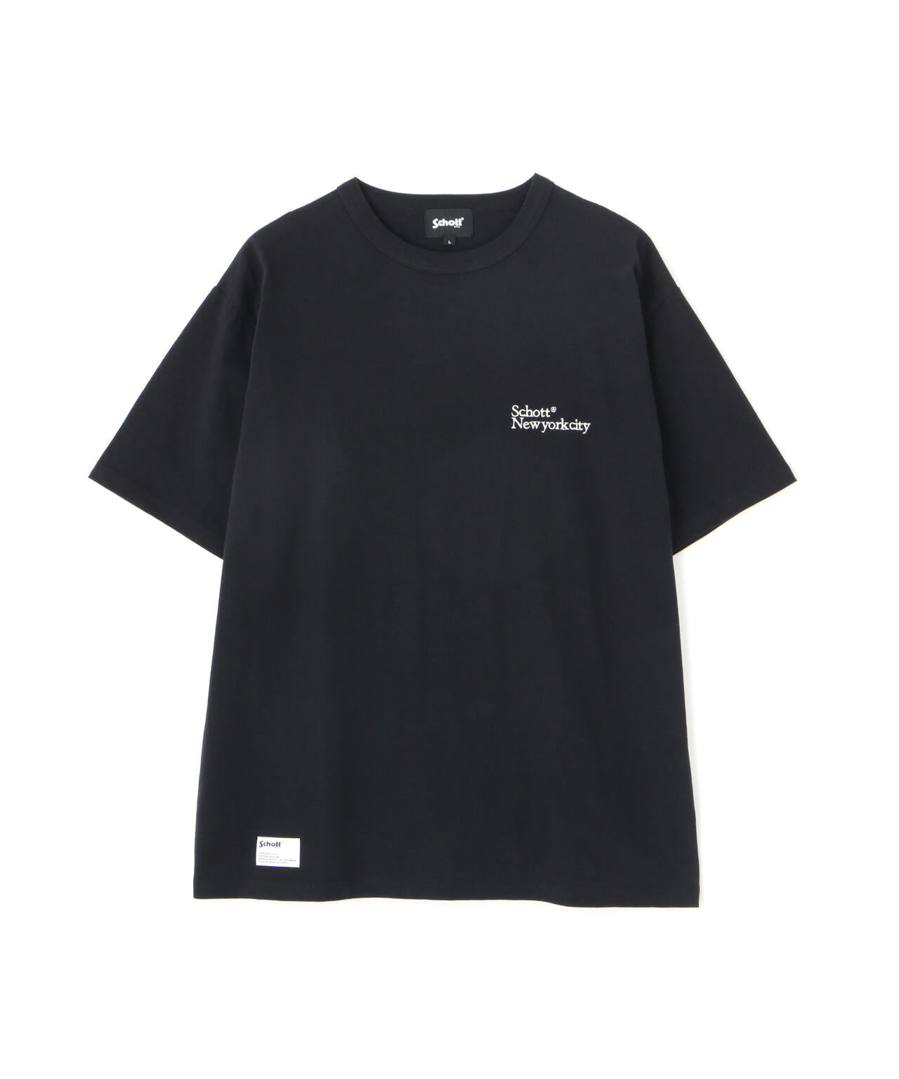 T-SHIRT EMB. Schott NYC/刺繍Tシャツ ショット ニューヨーク