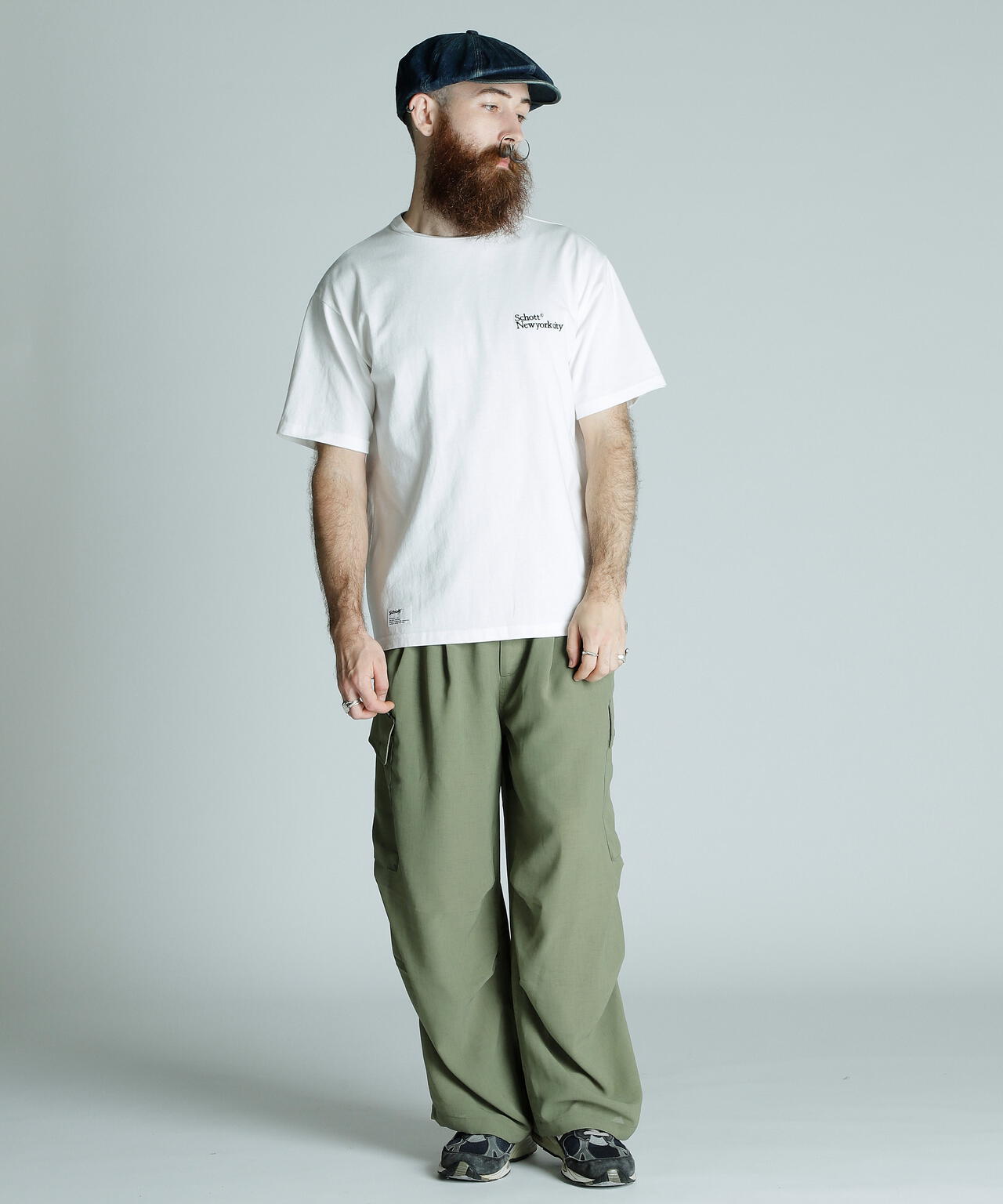 T-SHIRT EMB. Schott NYC/刺繍Tシャツ ショット ニューヨーク