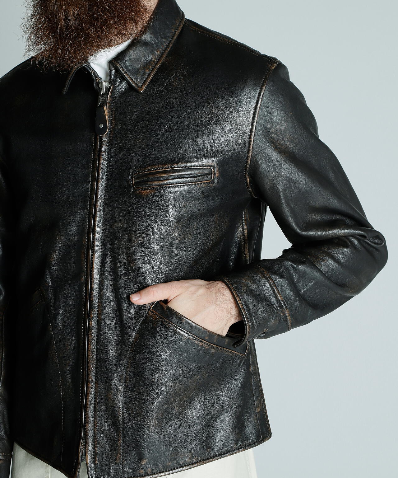 SPORTS LEATHER JACKET/スポーツレザー ジャケット