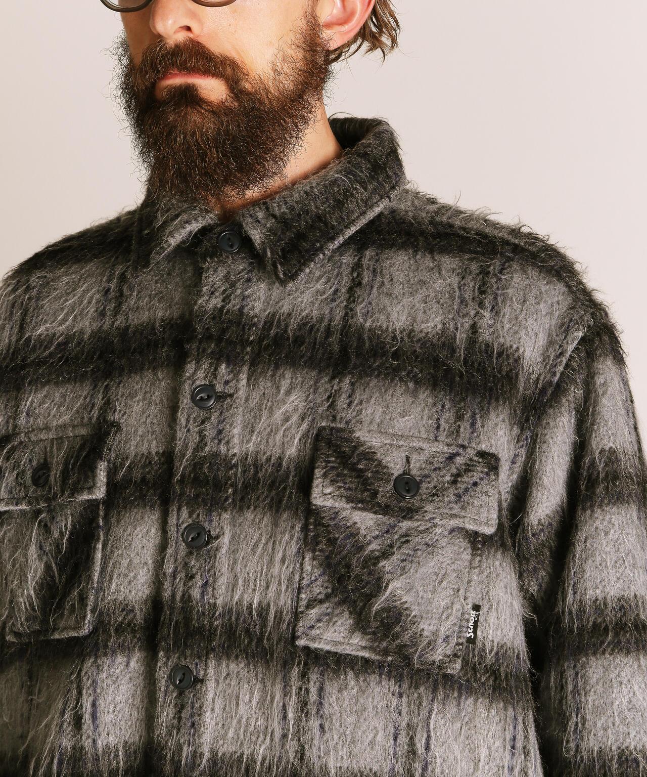 SHAGGY PLAID SHIRT/シャギー プレイドシャツ