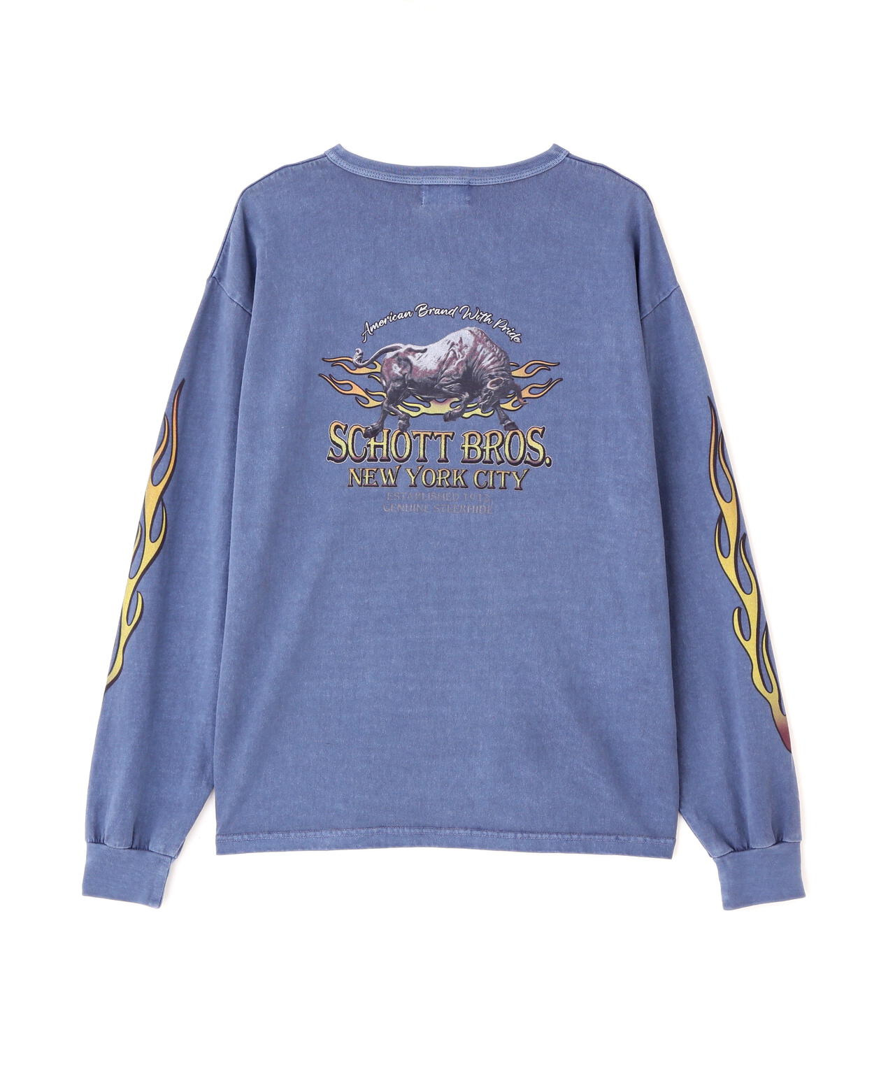 FIRE PTTERN HENLEY  LS T-SHIRT/ファイアーパターン ヘンリー LS Tシャツ
