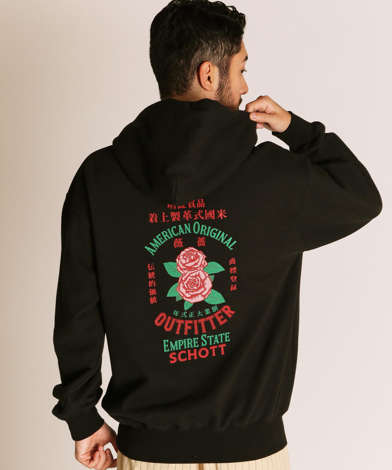 ADVERTISEMENT ROSE HOODED SWEAT/アドバタイズメント ローズ スウェット パーカー