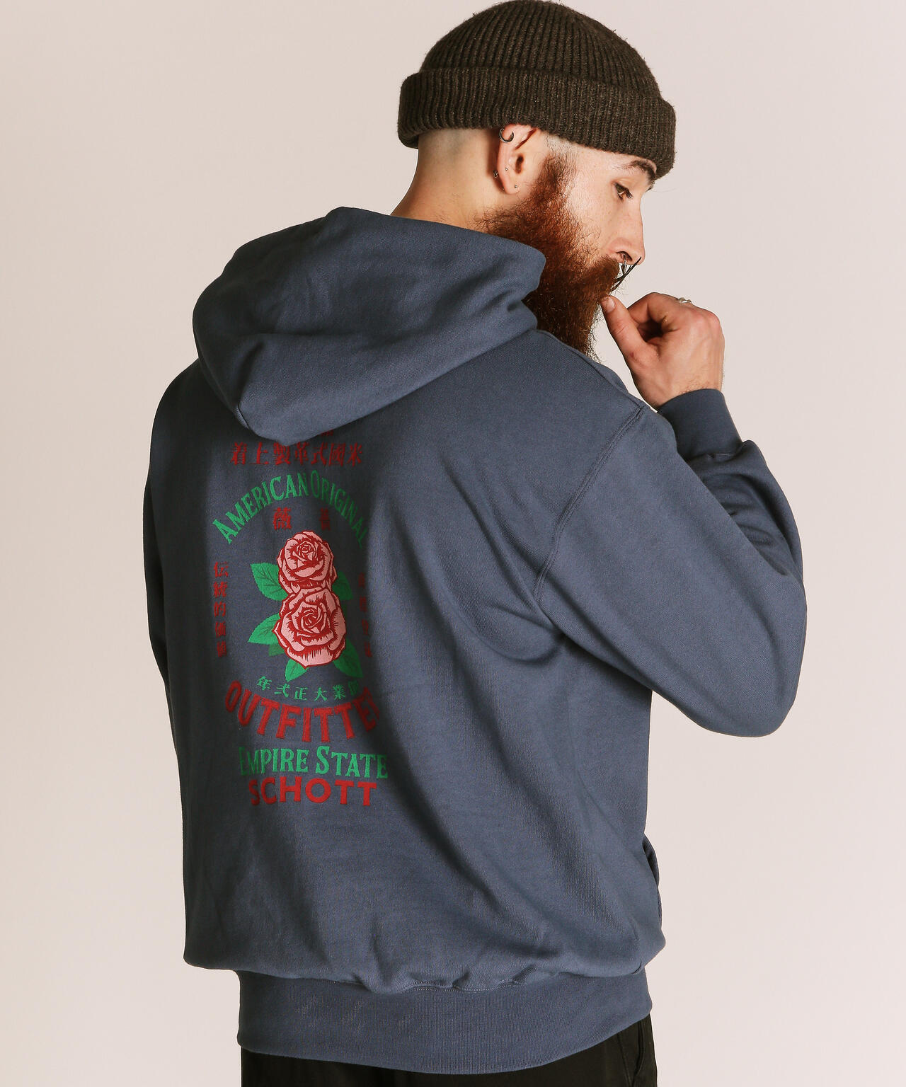 ADVERTISEMENT ROSE HOODED SWEAT/アドバタイズメント ローズ スウェット パーカー