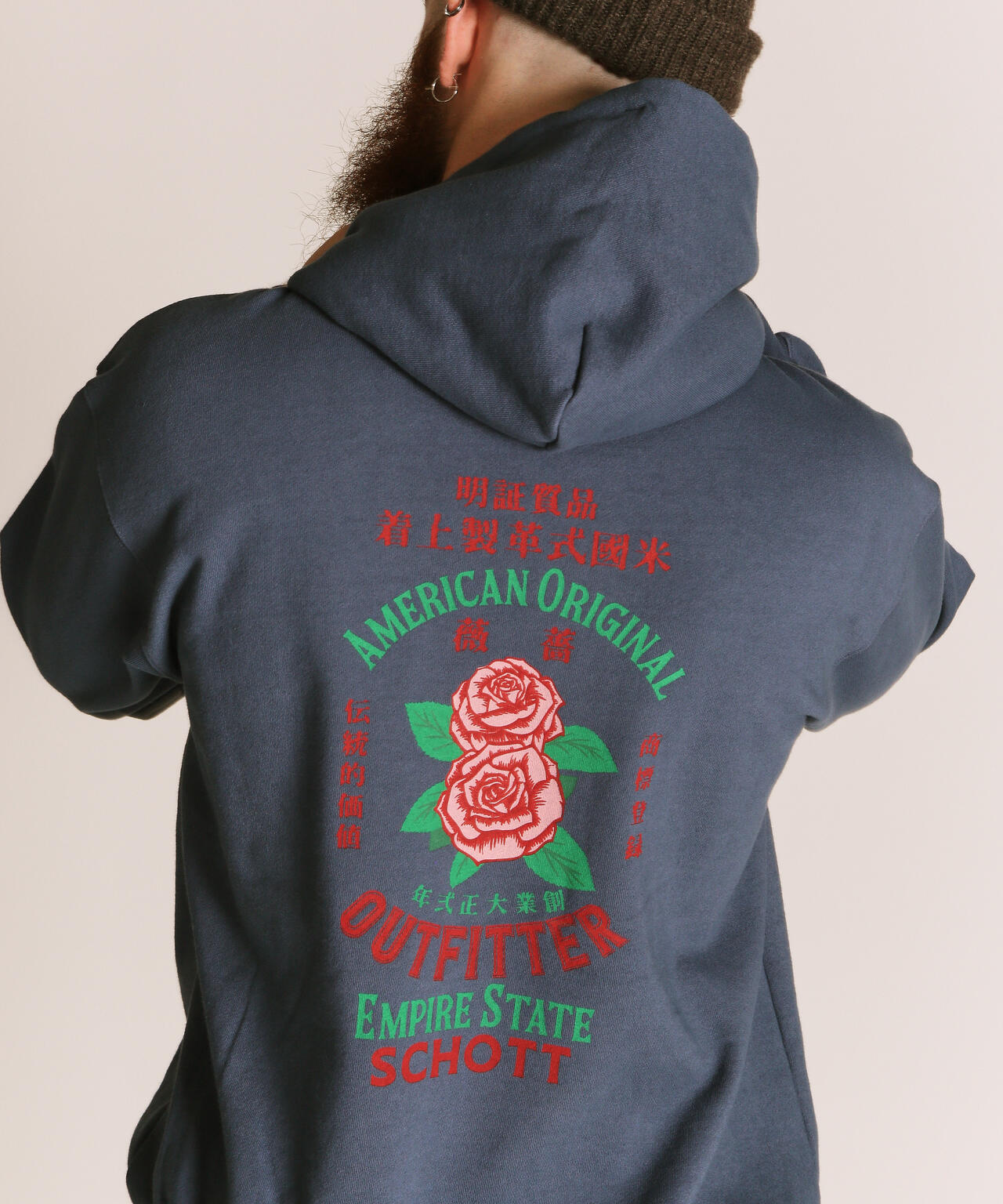 ADVERTISEMENT ROSE HOODED SWEAT/アドバタイズメント ローズ スウェット パーカー
