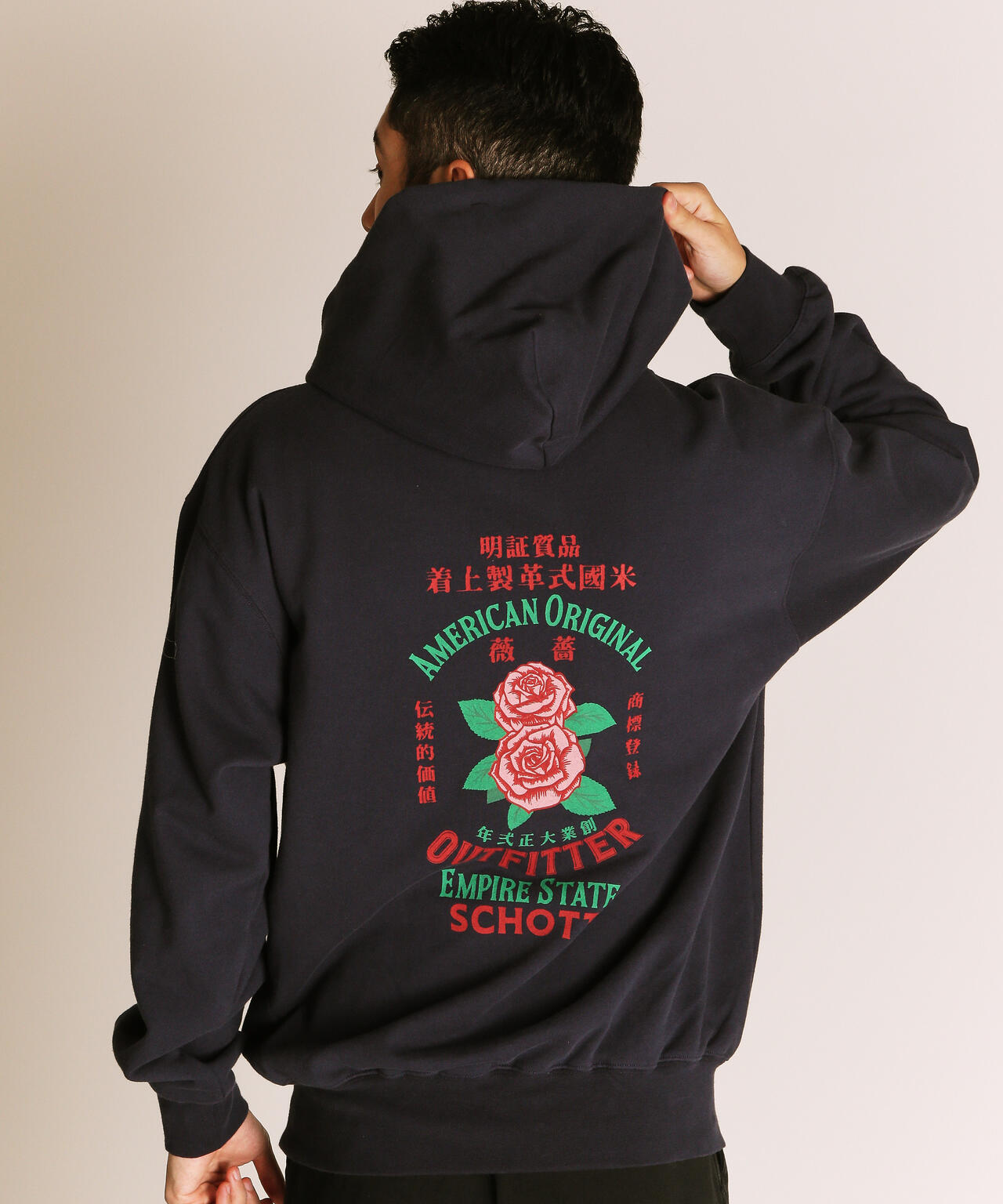 ADVERTISEMENT ROSE HOODED SWEAT/アドバタイズメント ローズ スウェット パーカー
