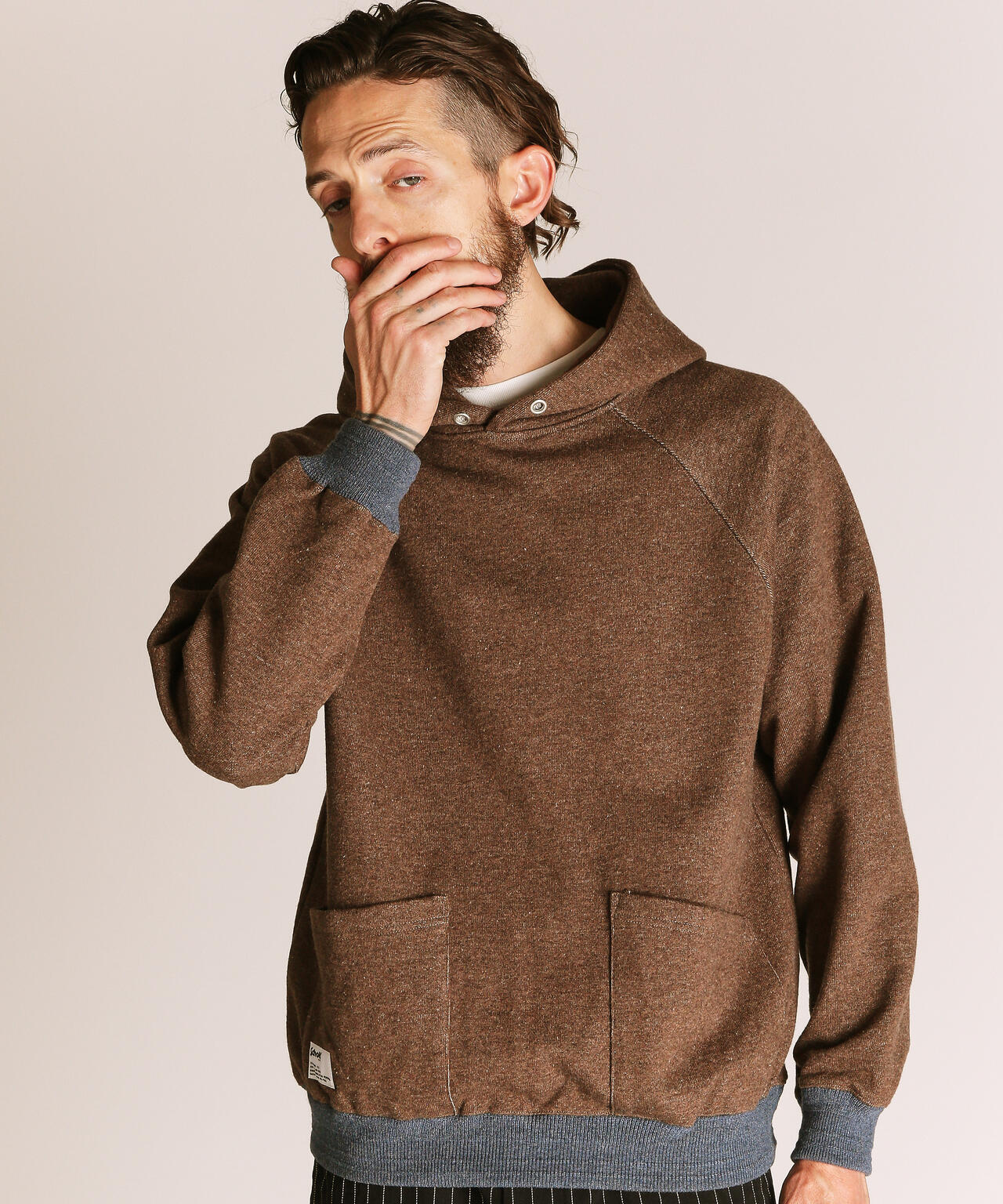2TONE HOODED SWEAT/2トーン パーカー