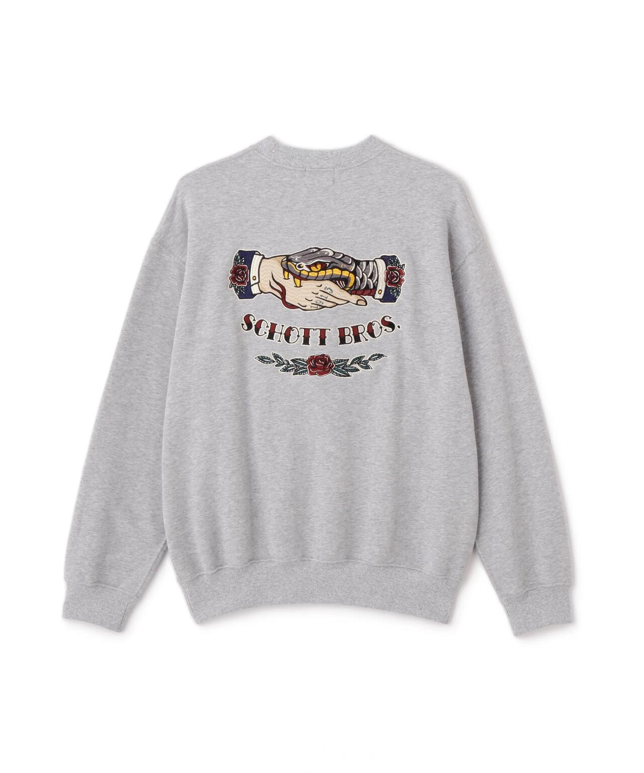 SHAKE HAND SNAKE CREW SWEAT/シェイクハンドスネーク クルースウェット