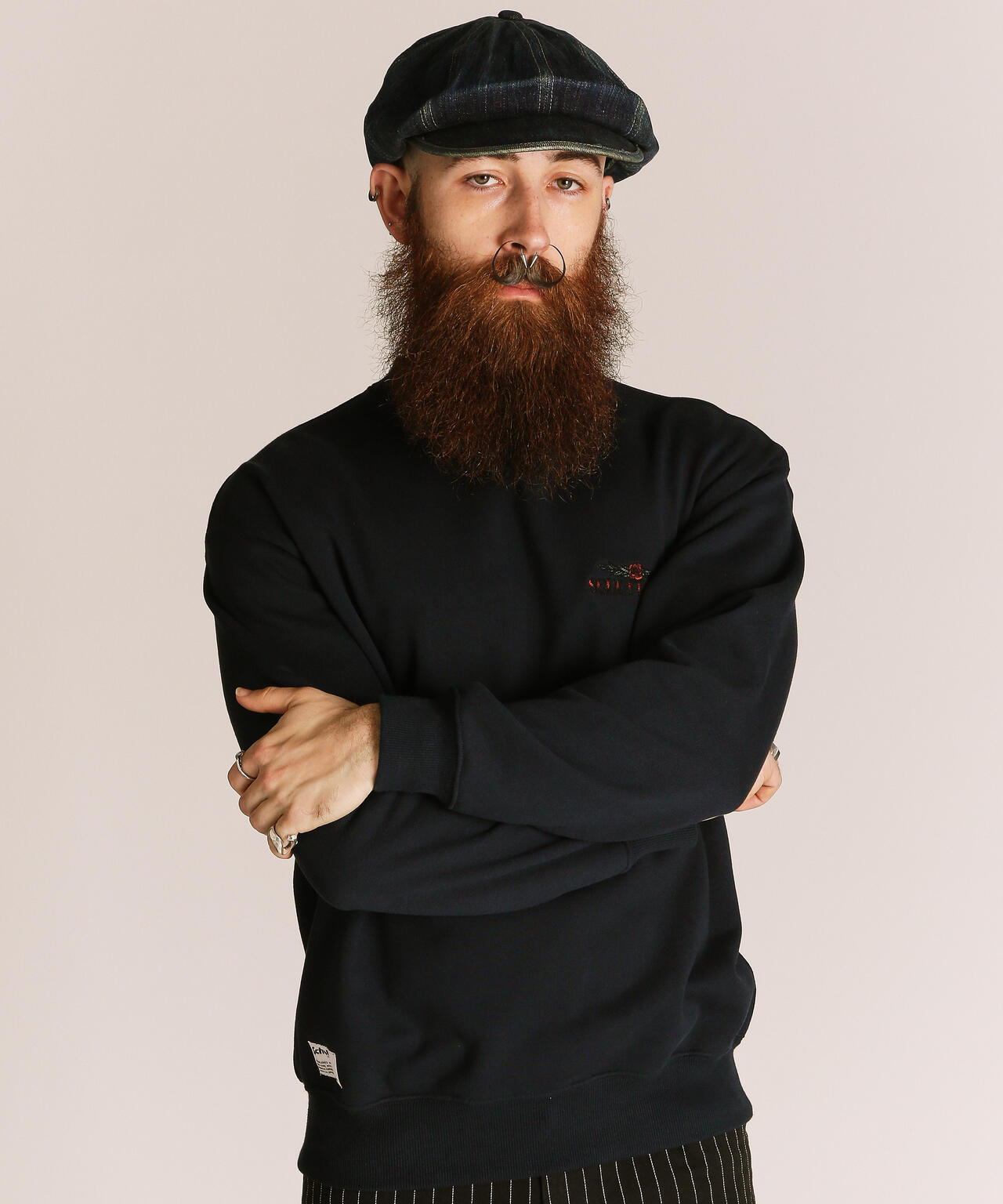 SHAKE HAND SNAKE CREW SWEAT/シェイクハンドスネーク クルースウェット