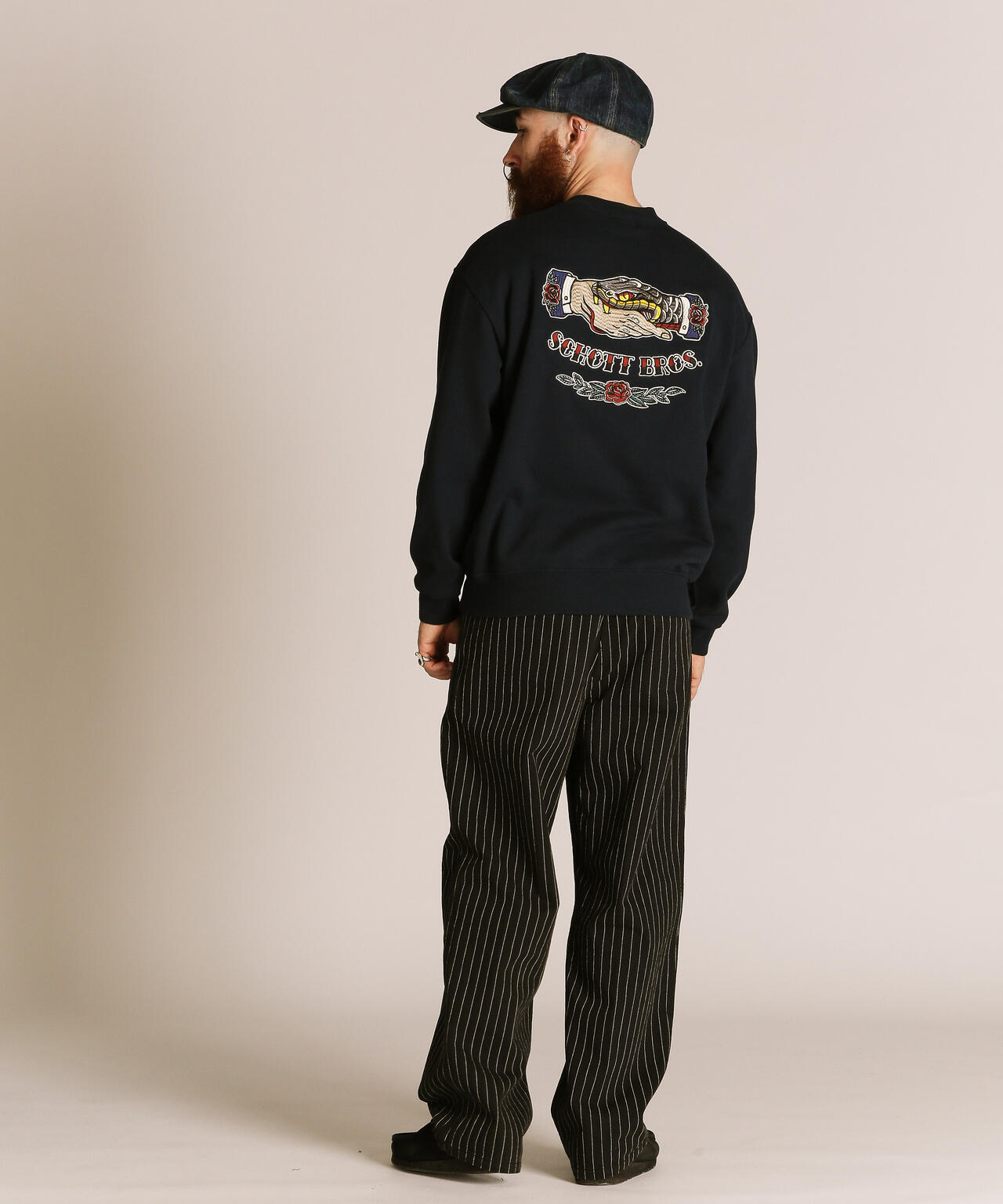 SHAKE HAND SNAKE CREW SWEAT/シェイクハンドスネーク クルースウェット
