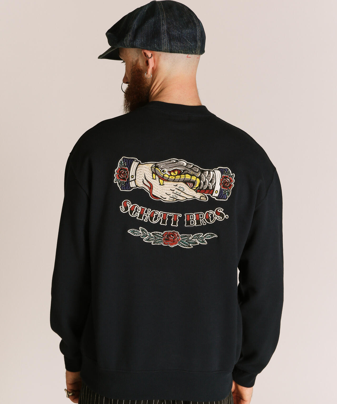SHAKE HAND SNAKE CREW SWEAT/シェイクハンドスネーク クルースウェット