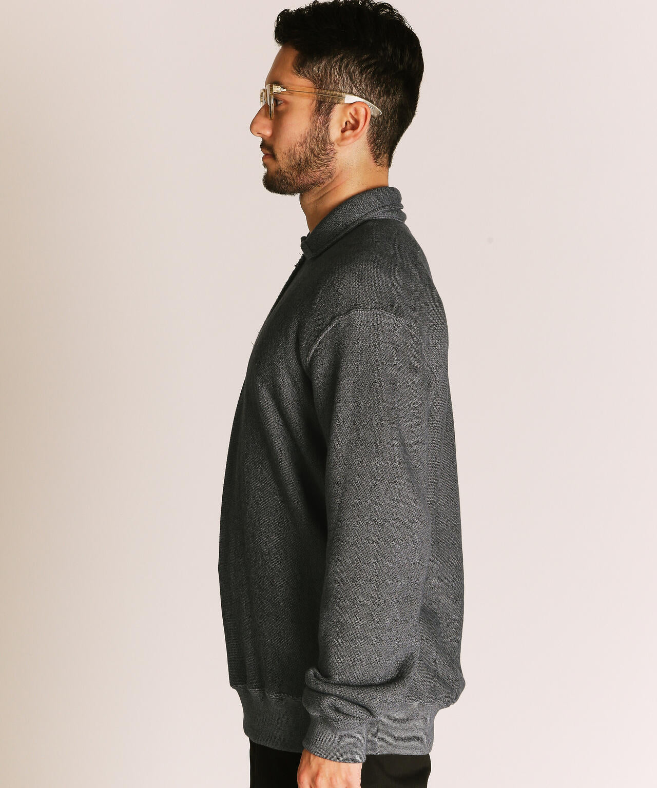 SALT AND PEPPER HALF ZIP SWEAT/ソルト アンド ペッパー ハーフジップスウェット