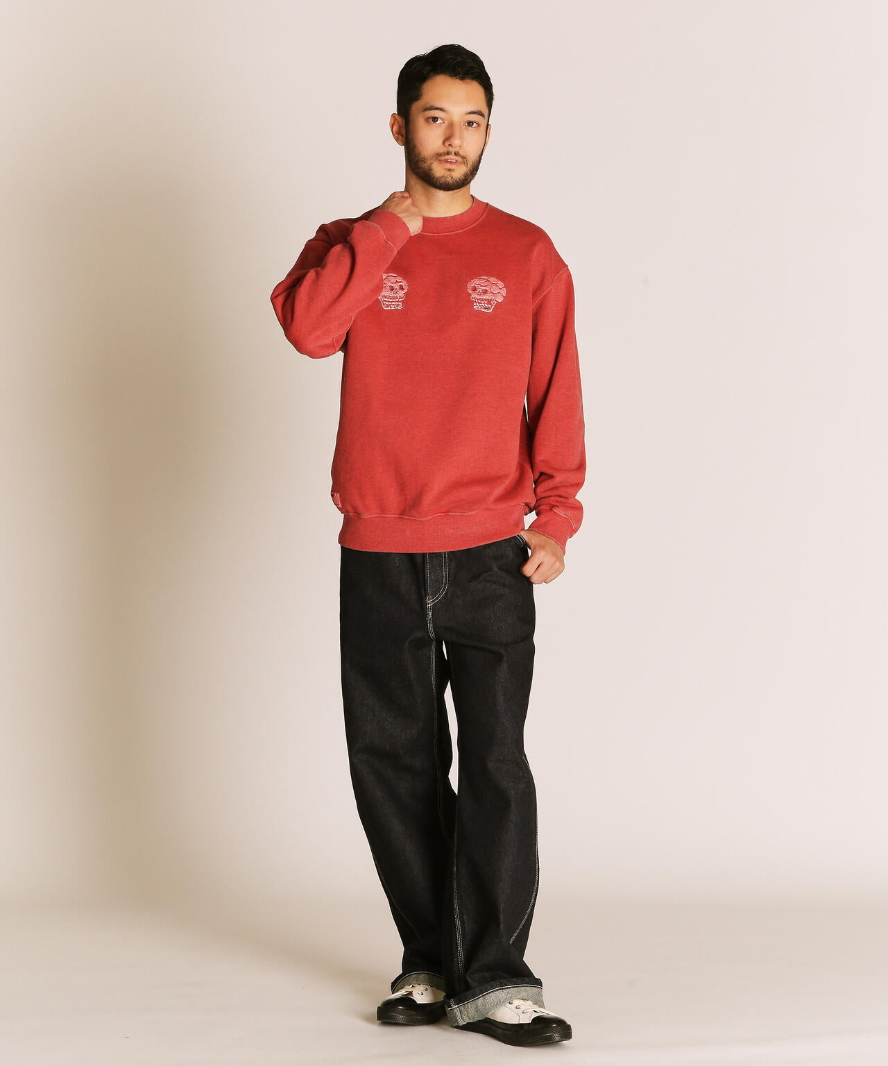 PIGMENT SKULL AND SNAKE CREW SWEAT/ピグメントスカル アンド スネーククルースウェット