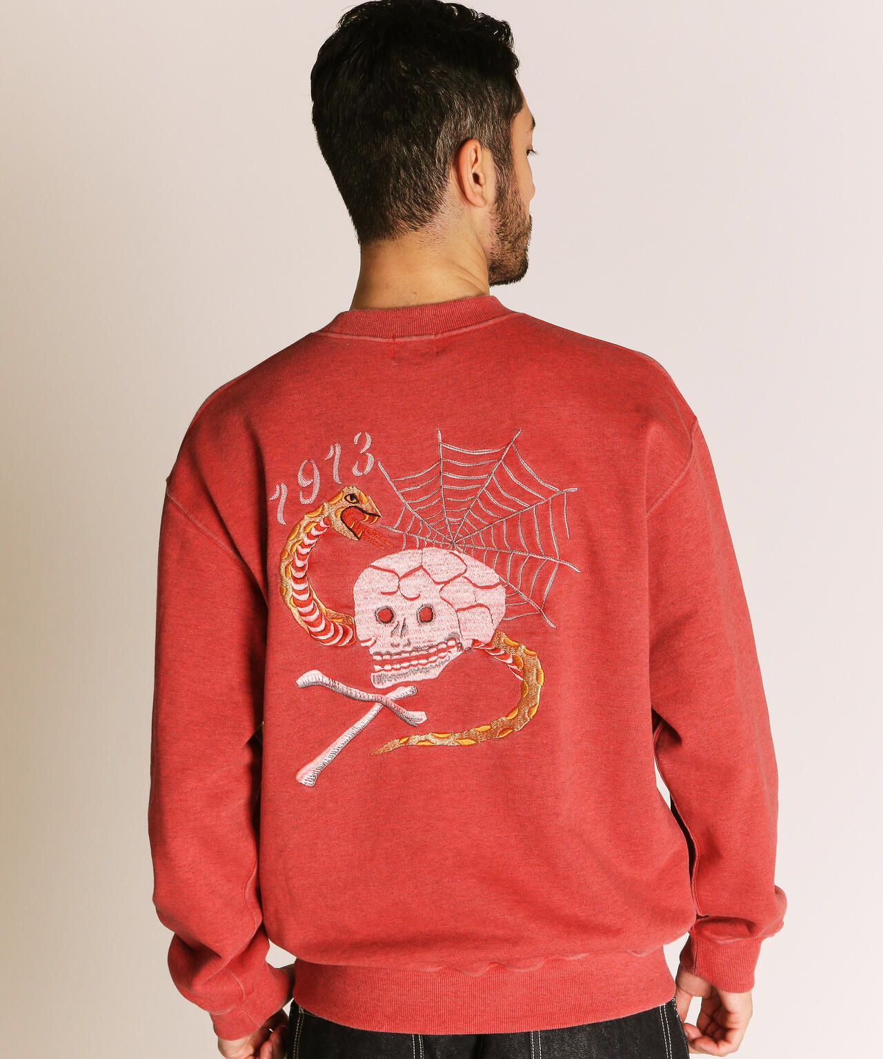 PIGMENT SKULL AND SNAKE CREW SWEAT/ピグメントスカル アンド スネーククルースウェット