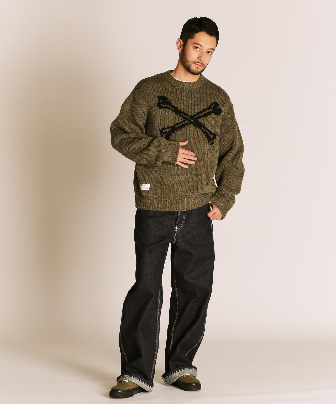 CROSS BONE KNIT/クロスボーン ニット